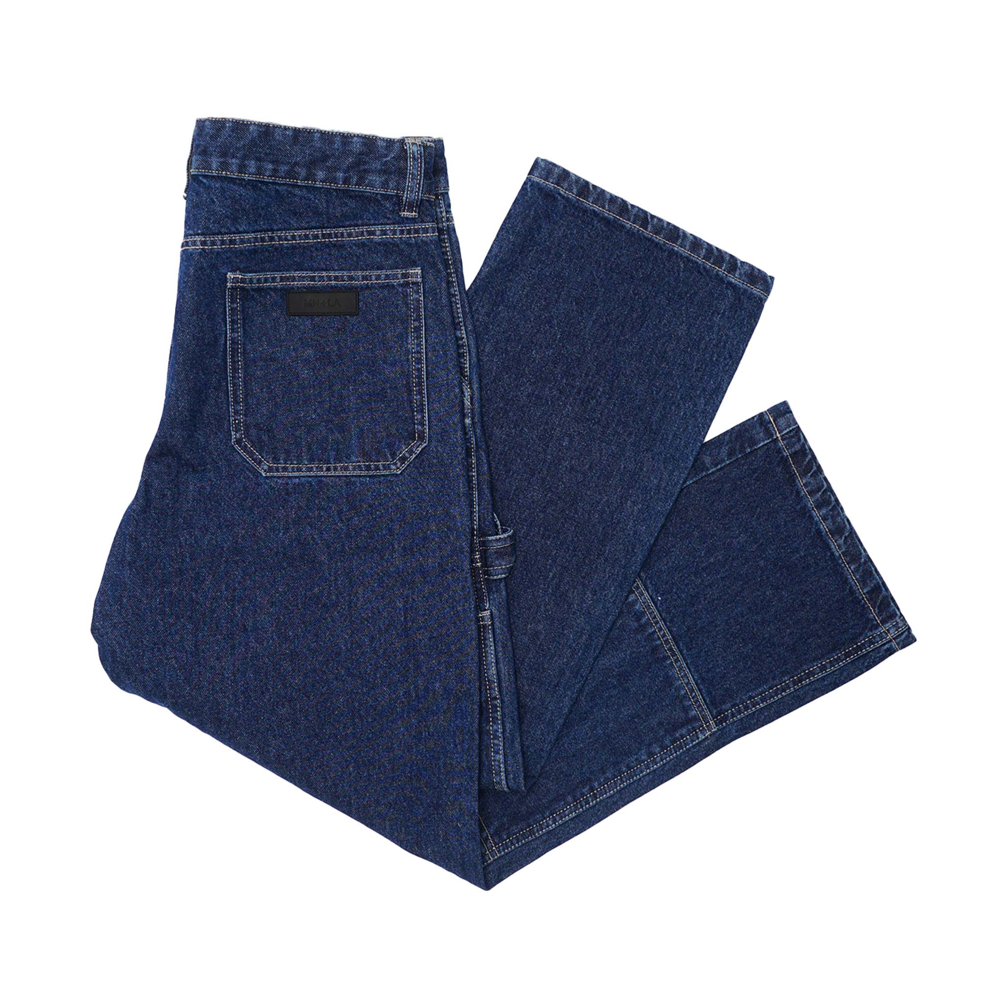 DOUBLE KNEE CRAFT PANTS IN TRUE BLUE - Image 4