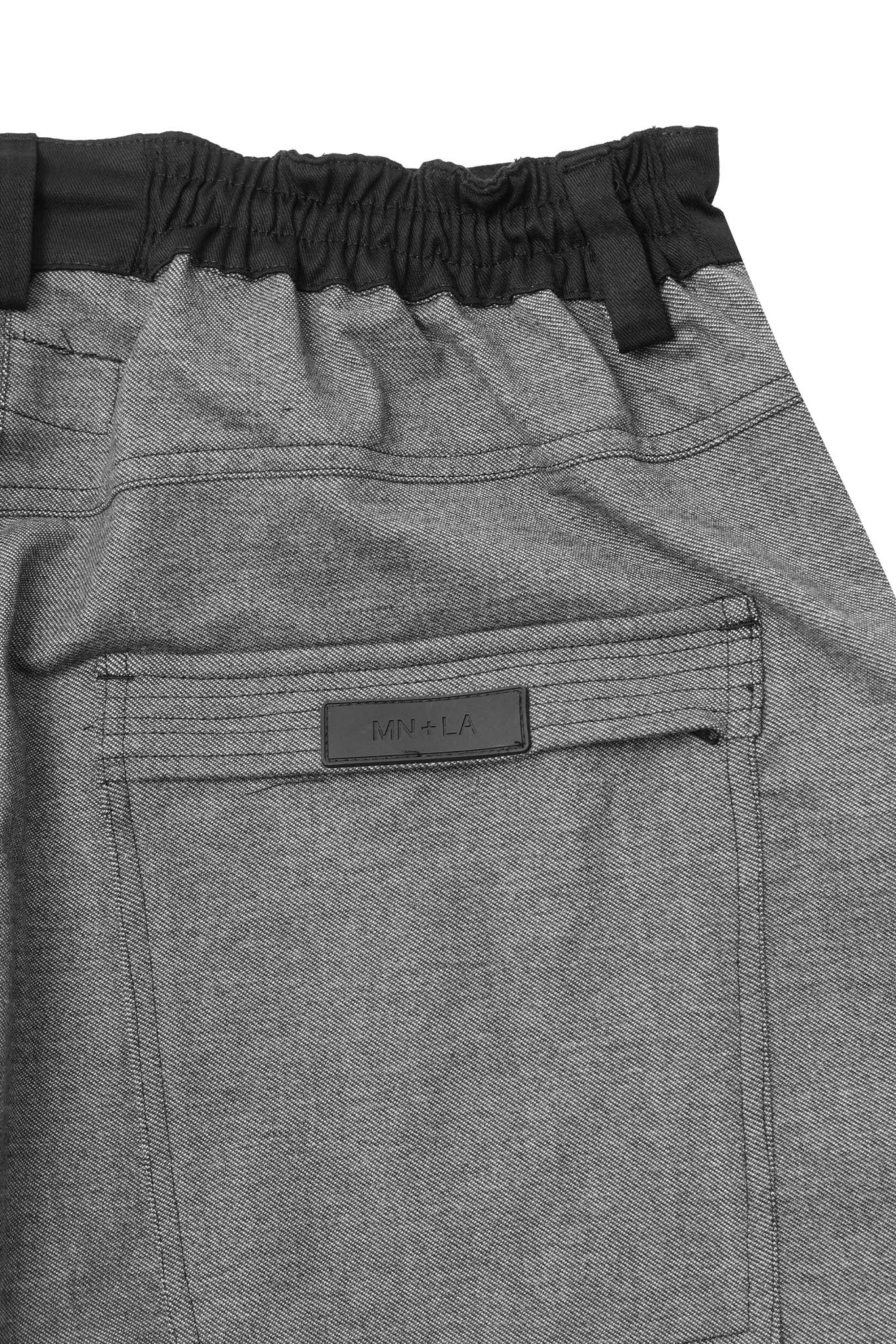 DOUBLE KNEE PHAT SHORTS IN STEEL BLUE - Image 6