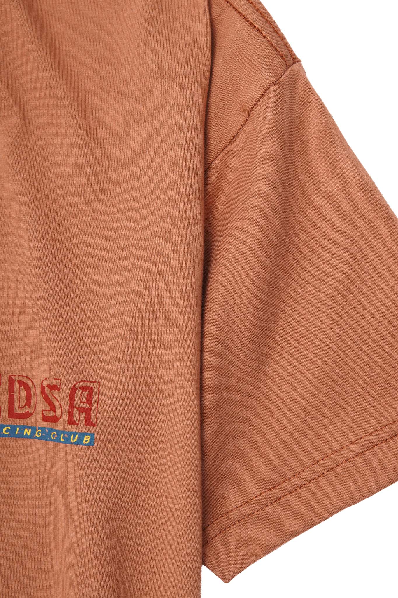 "EDSA RACING CLUB" TEE IN APRICOT - Image 12