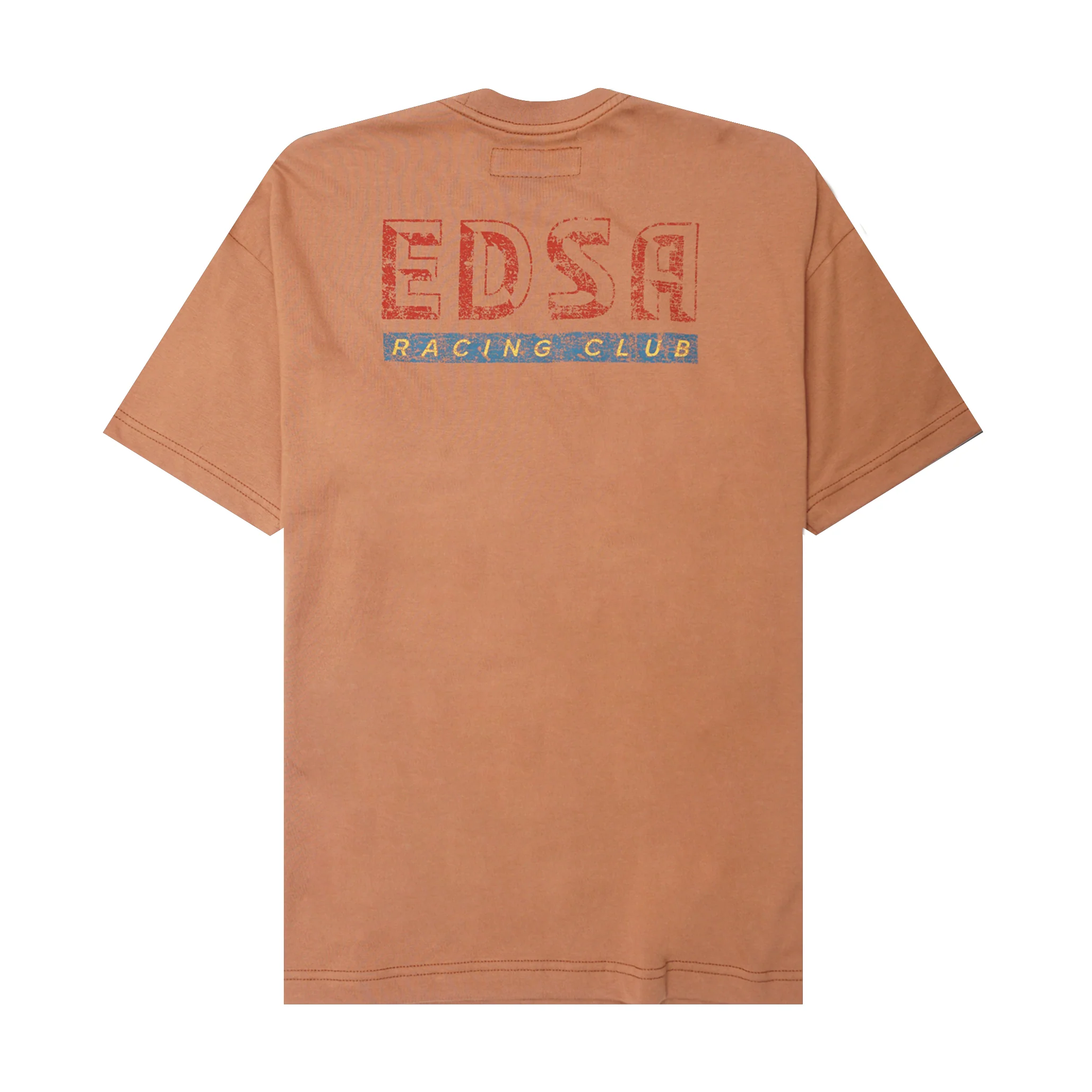 "EDSA RACING CLUB" TEE IN APRICOT - Image 2