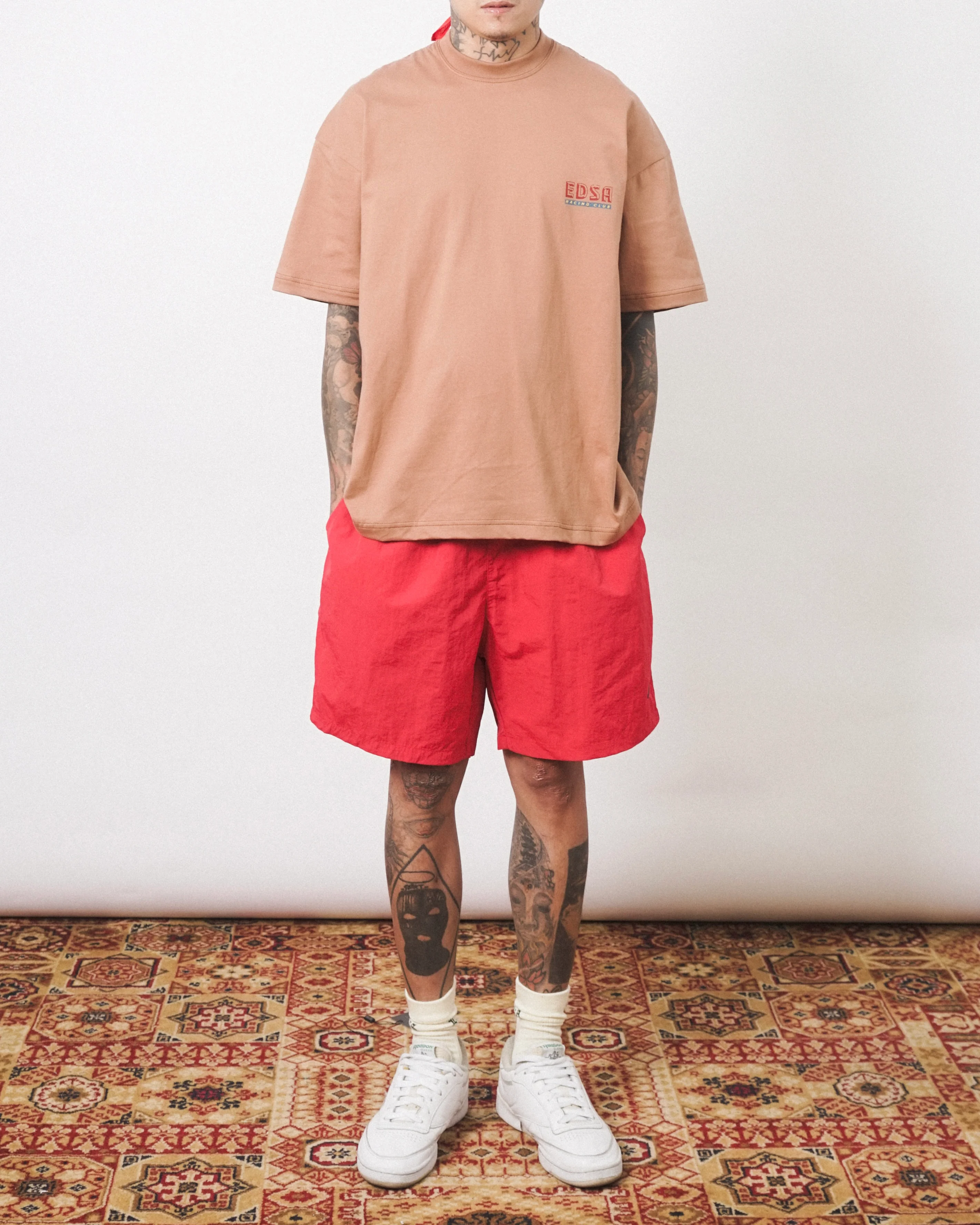 "EDSA RACING CLUB" TEE IN APRICOT - Image 3