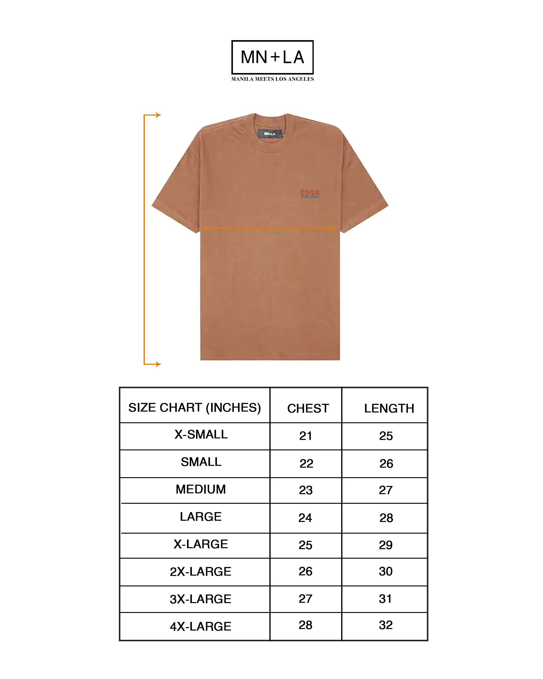 "EDSA RACING CLUB" TEE IN APRICOT - Image 7