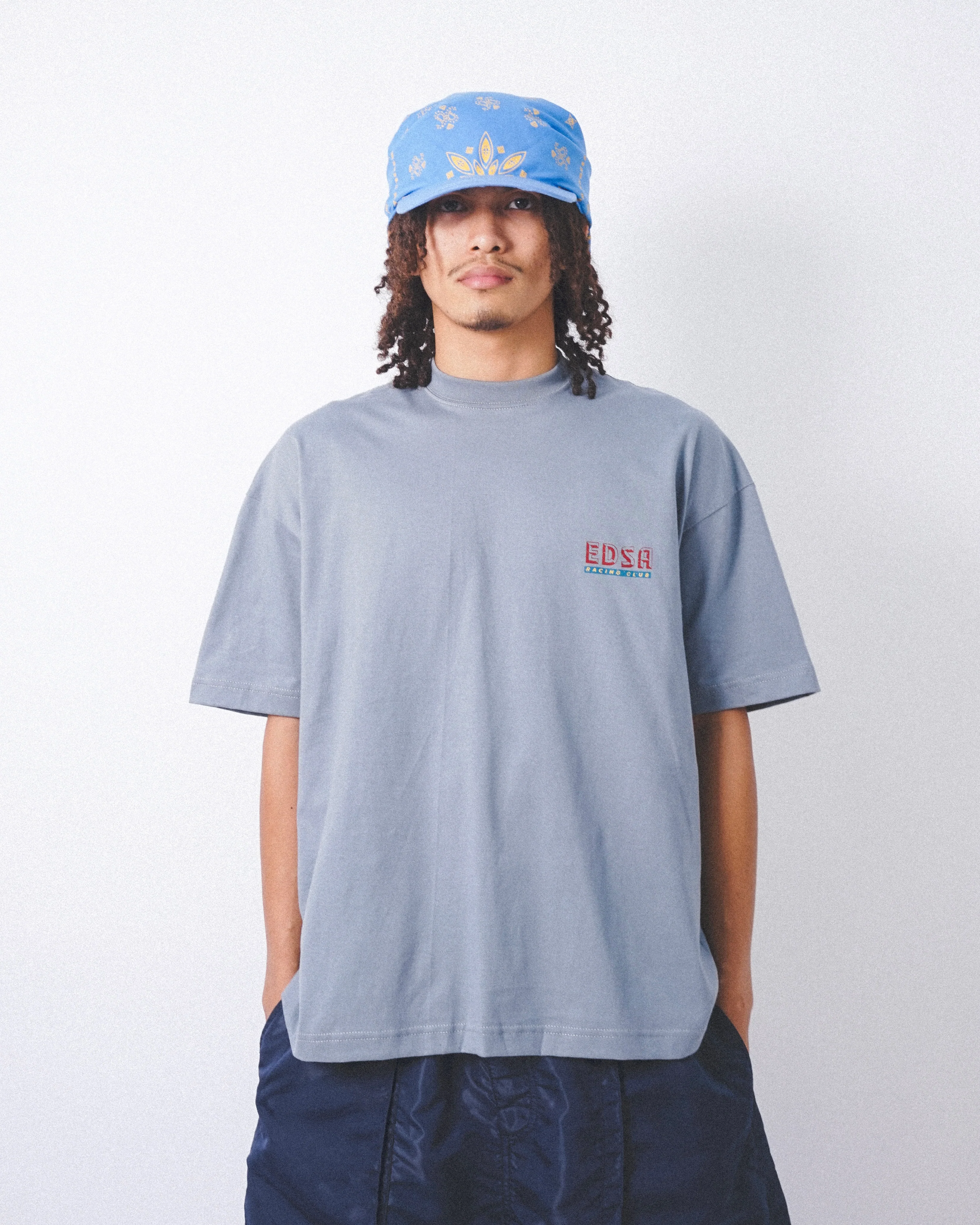 "EDSA RACING CLUB" TEE IN GLACIER - Image 4