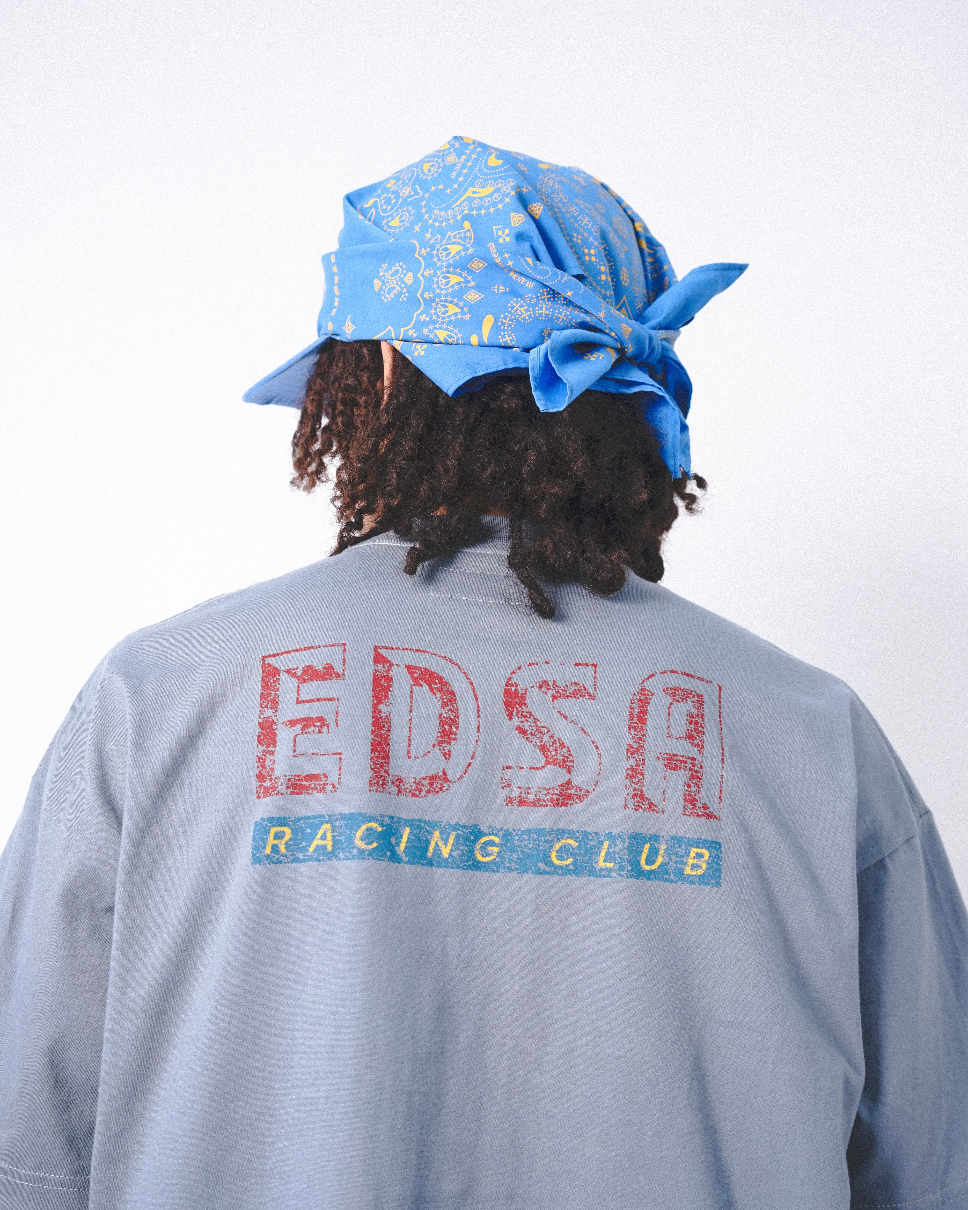 "EDSA RACING CLUB" TEE IN GLACIER - Image 5