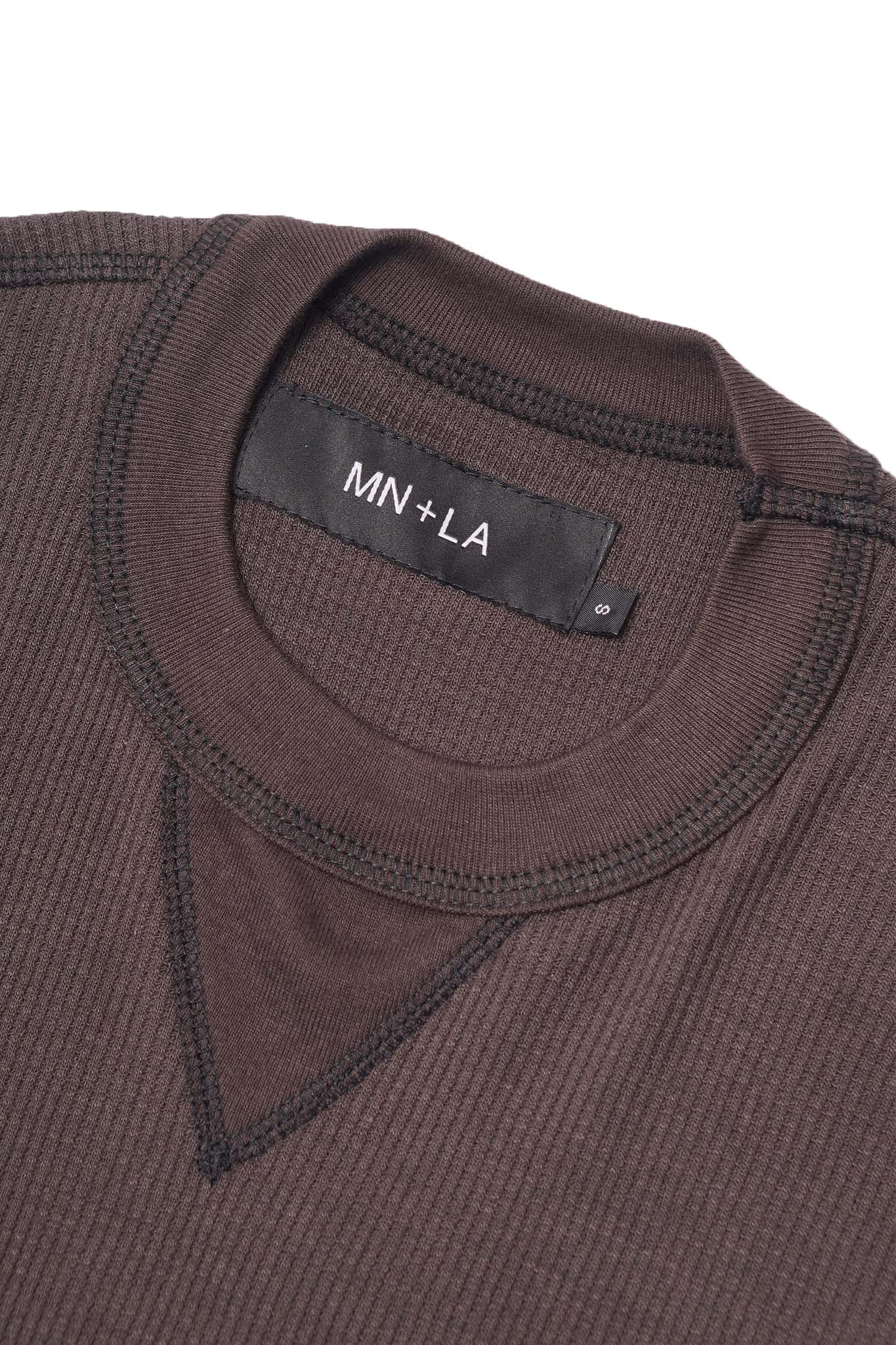 EXO™ MILITIA BOX WAFFLE TEE IN CHARCOAL GREY - Image 3