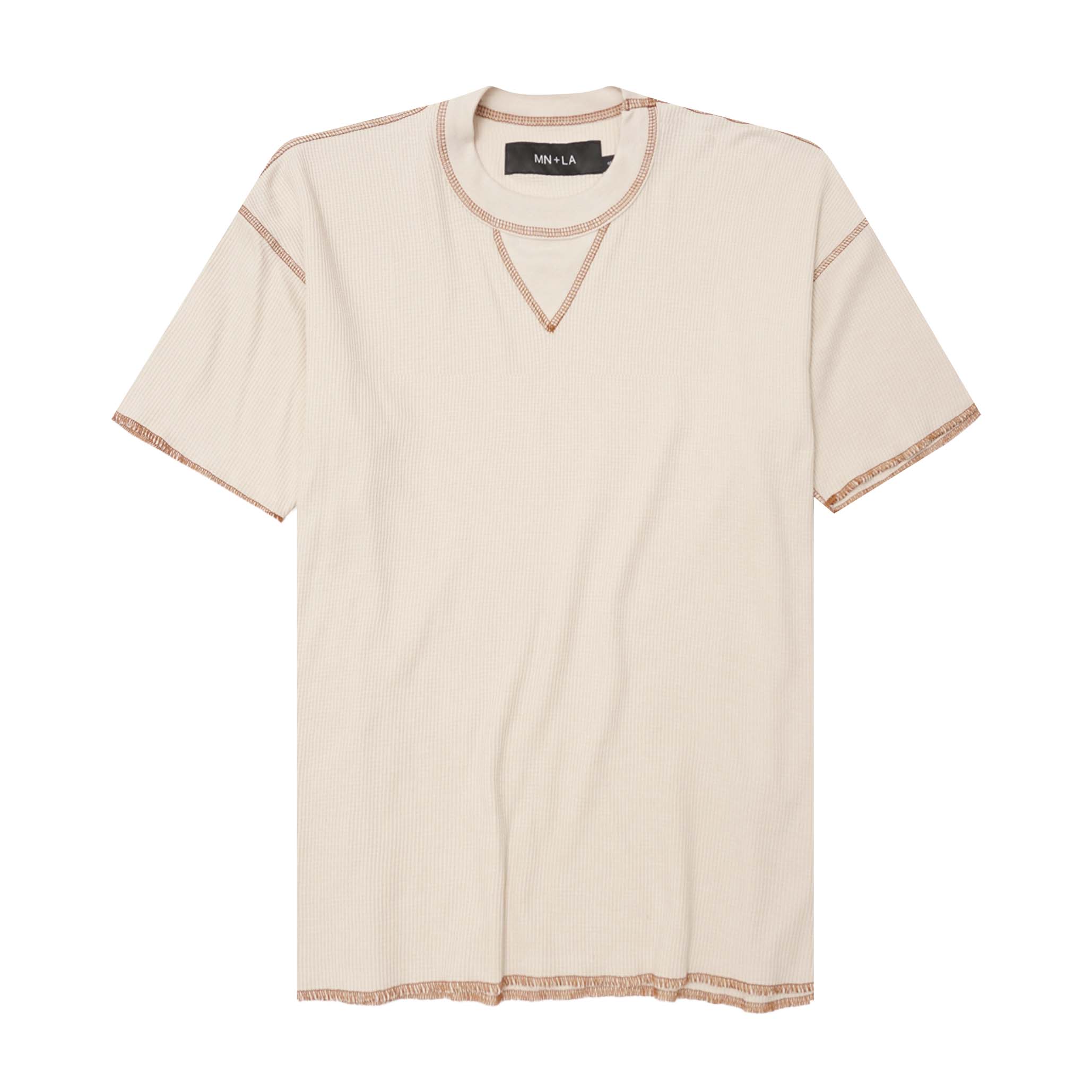 EXO™ MILITIA BOX WAFFLE TEE IN OAT/RUST