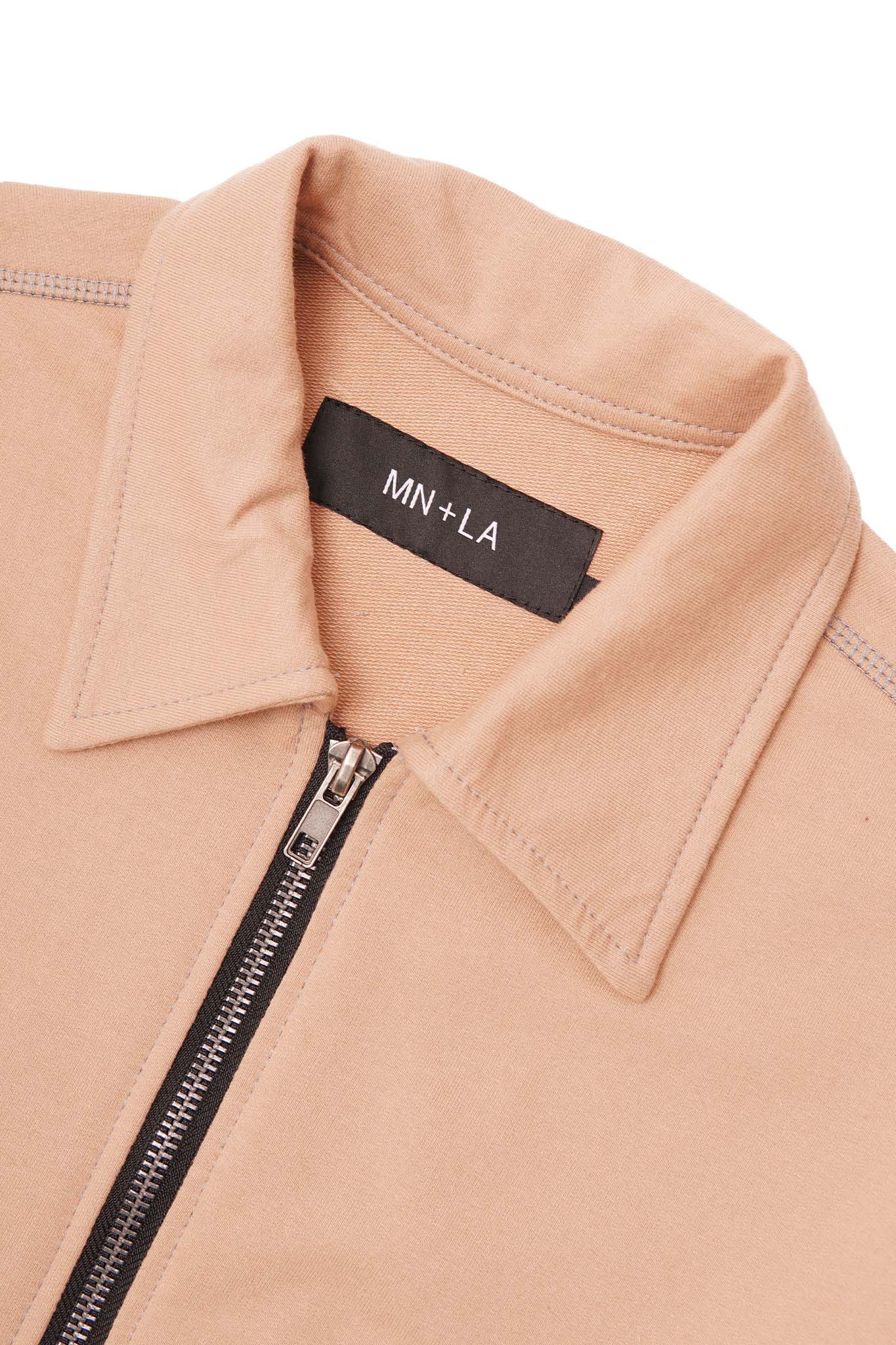 EXO™ ZIP TRUCKER JACKET IN WHEAT/HEATHER GREY - Image 5