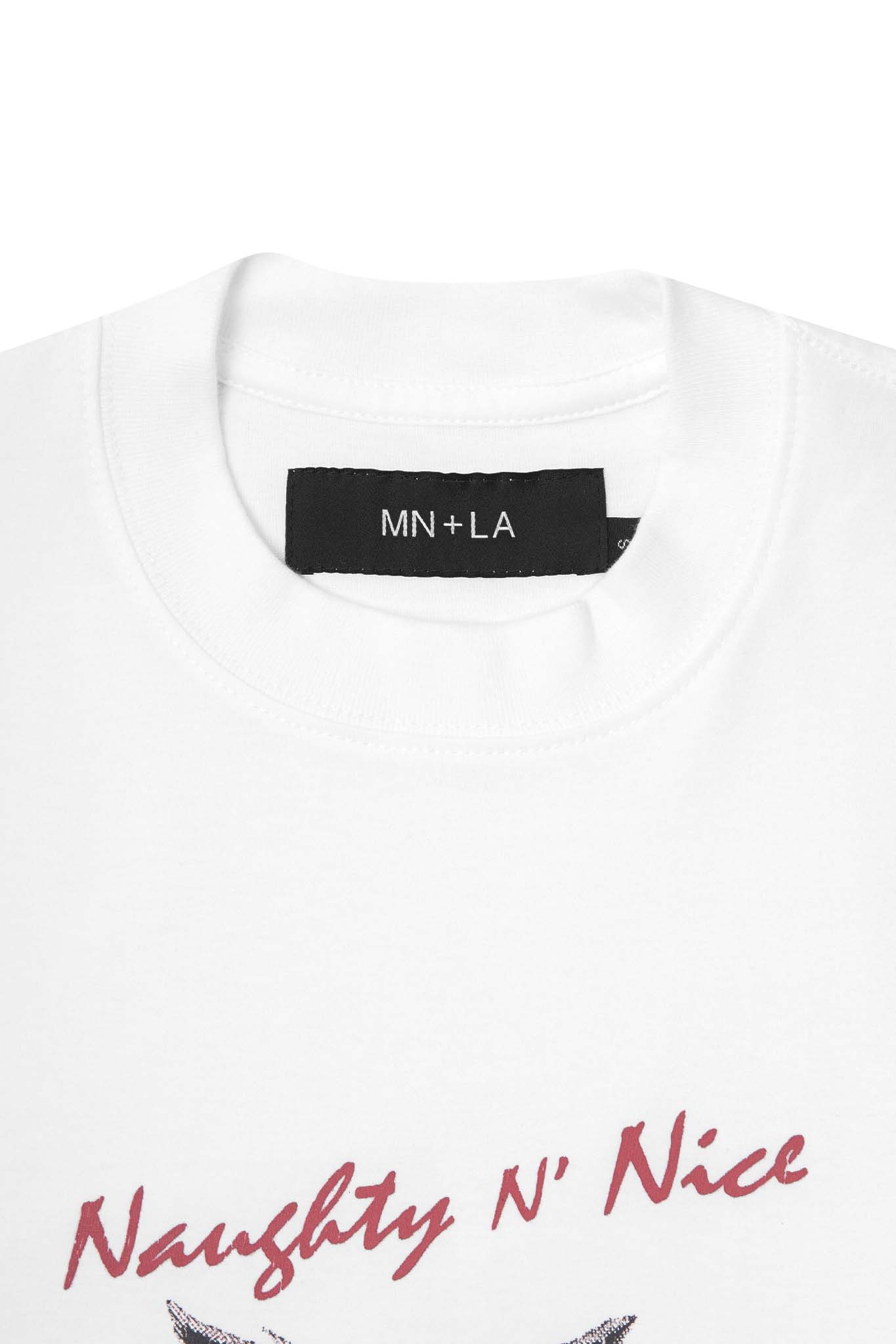 "EYES NEVER LIE" TEE IN WHITE - Image 2