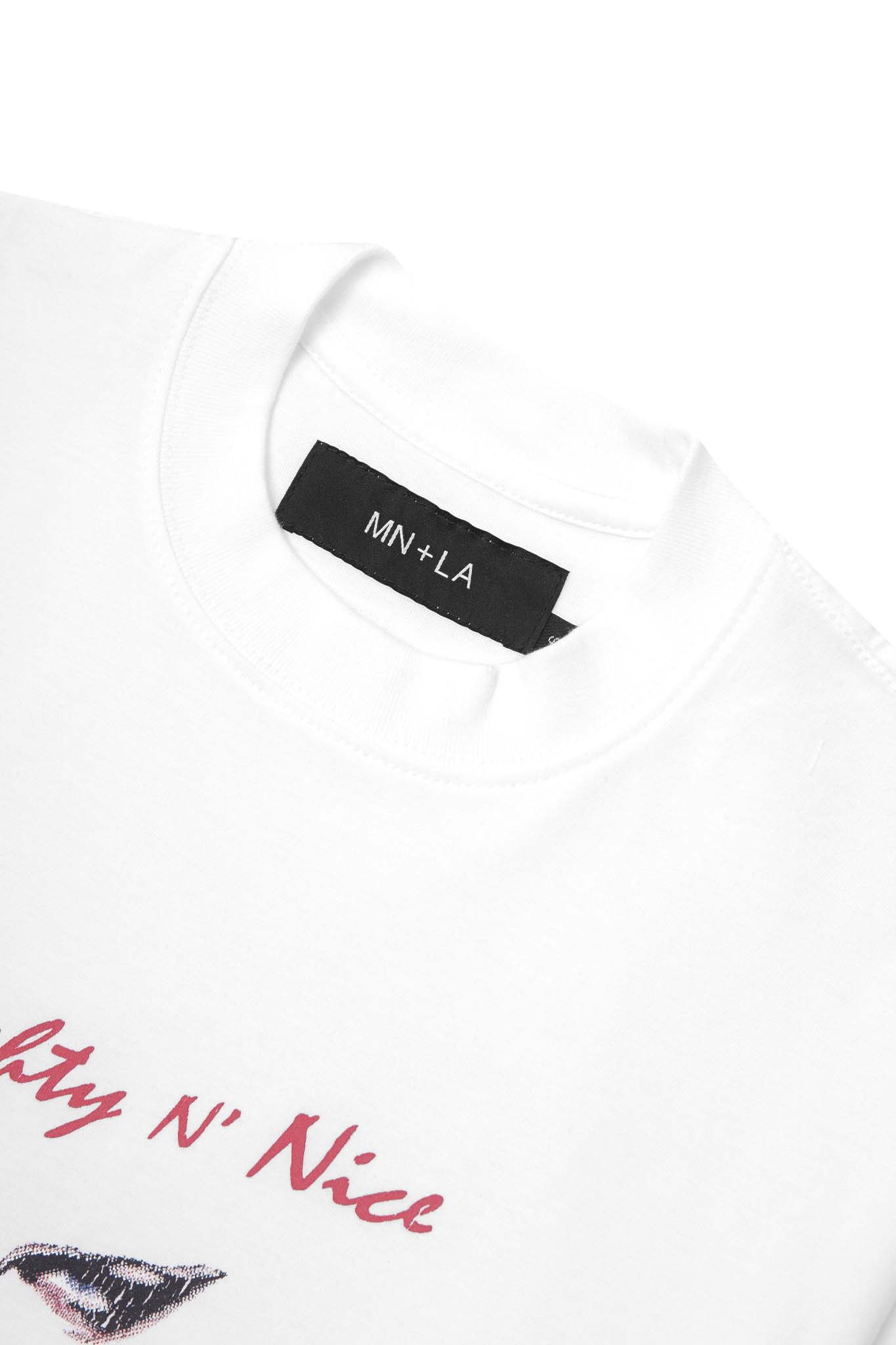 "EYES NEVER LIE" TEE IN WHITE - Image 3
