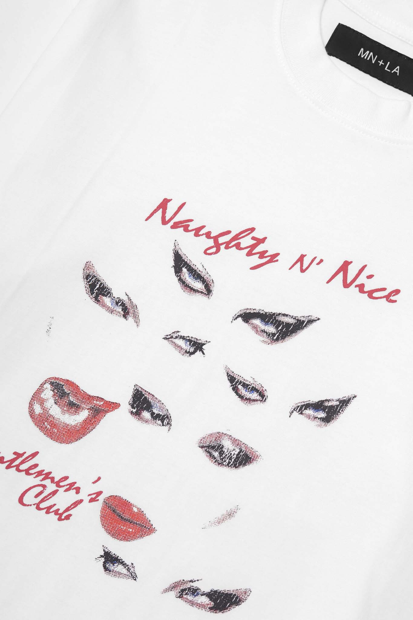 "EYES NEVER LIE" TEE IN WHITE - Image 6