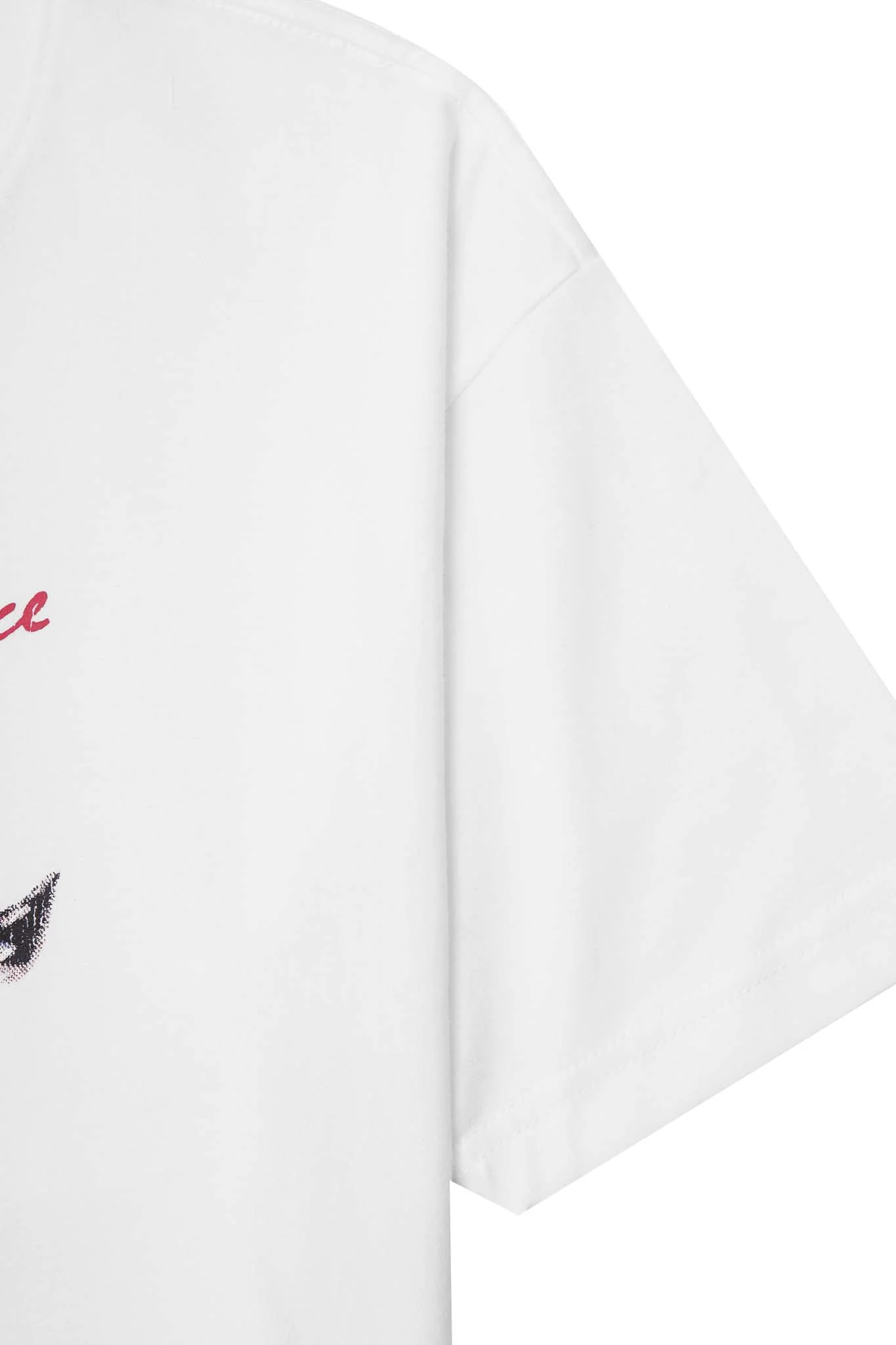 "EYES NEVER LIE" TEE IN WHITE - Image 7