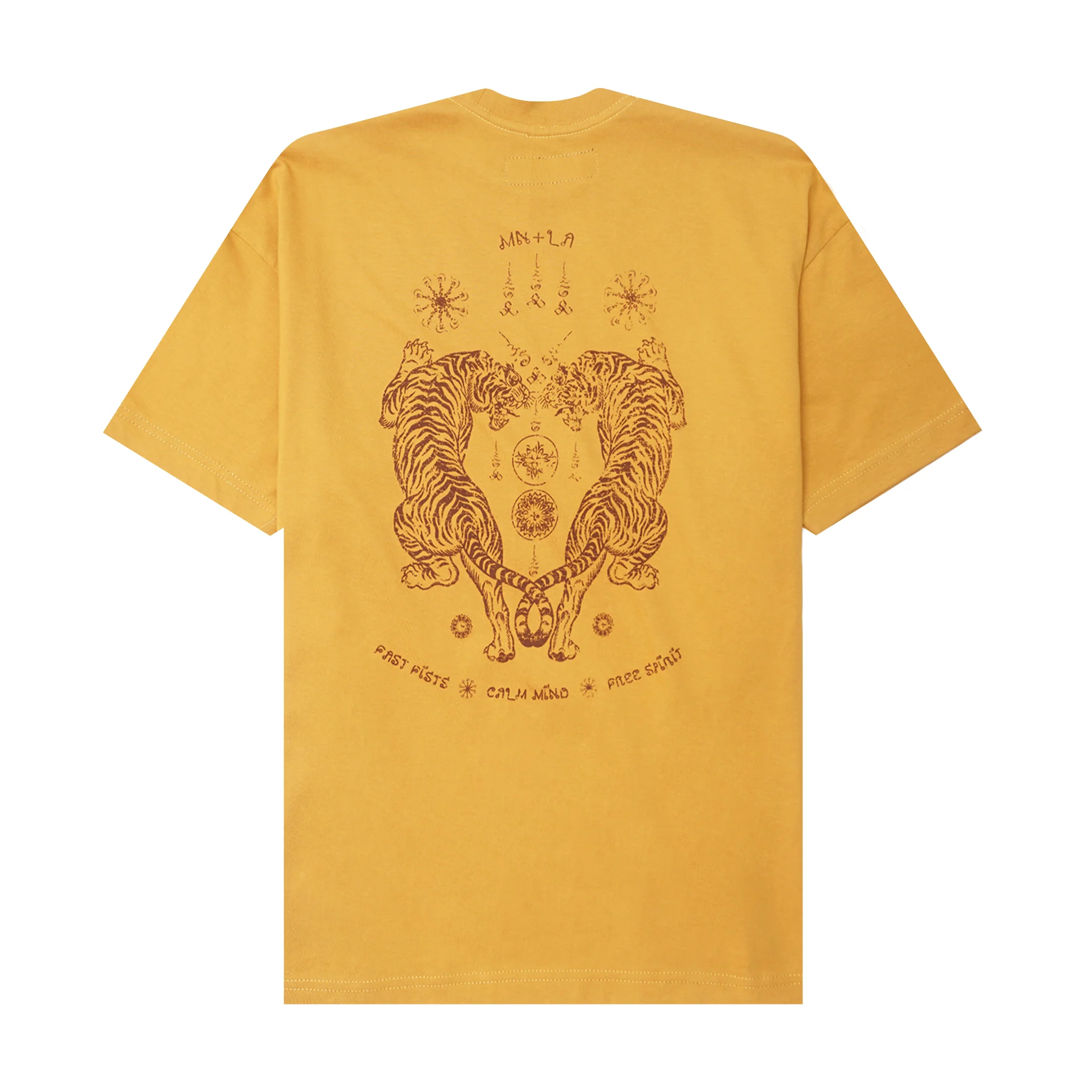 "FCF" TEE IN MUSTARD