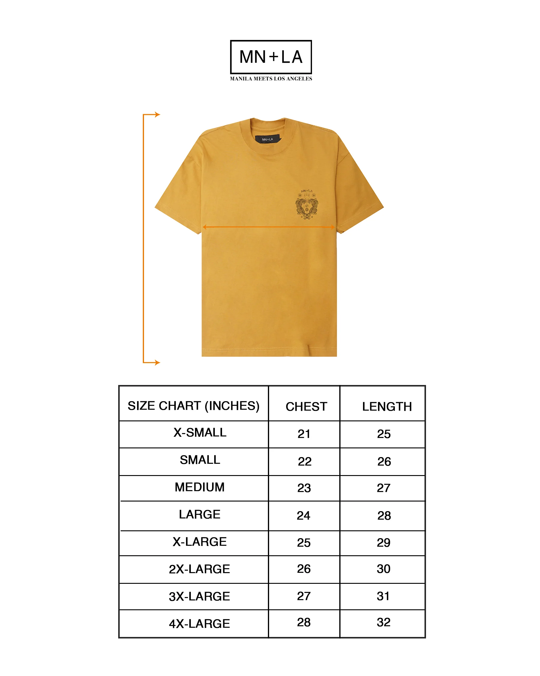 "FCF" TEE IN MUSTARD - Image 4