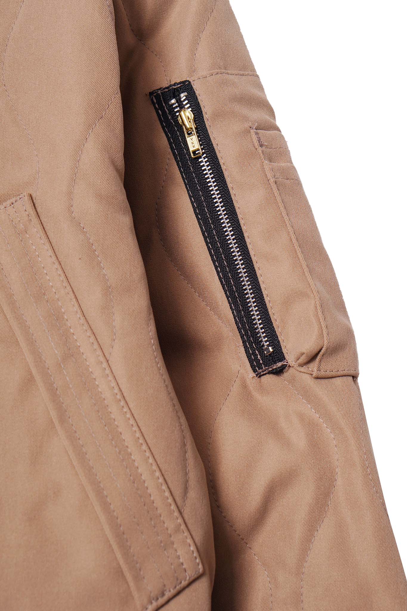 FLIGHT BOMBER JACKET IN CHAMPAGNE - Image 6