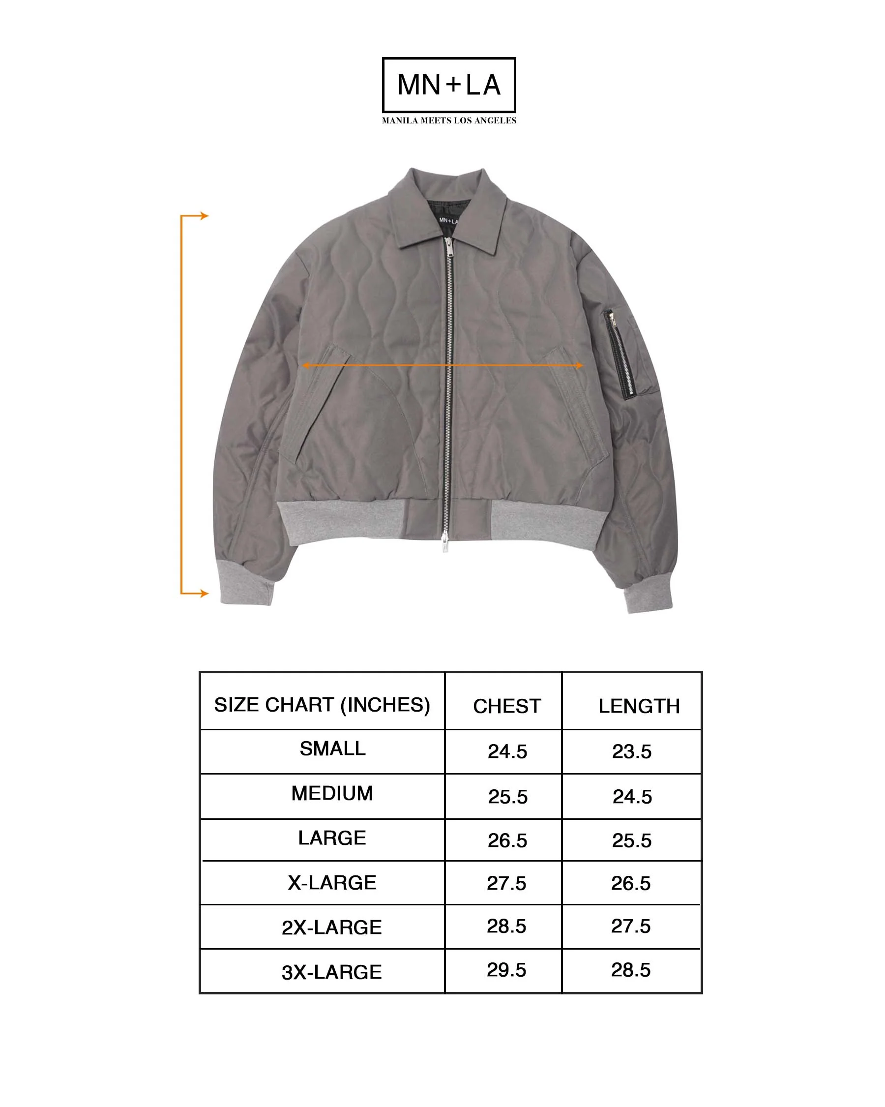 FLIGHT BOMBER JACKET IN NARDO GREY - Image 3