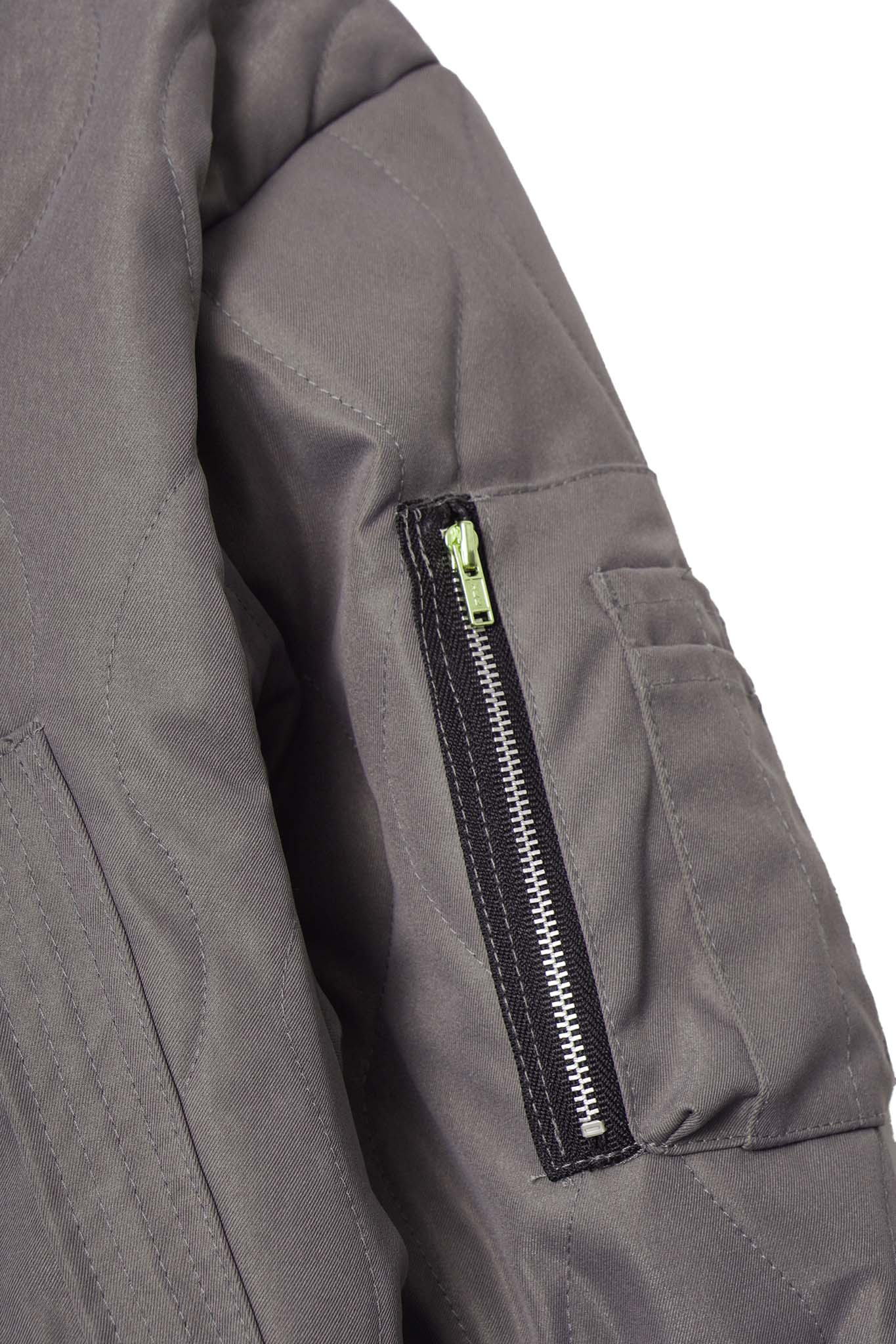 FLIGHT BOMBER JACKET IN NARDO GREY - Image 7