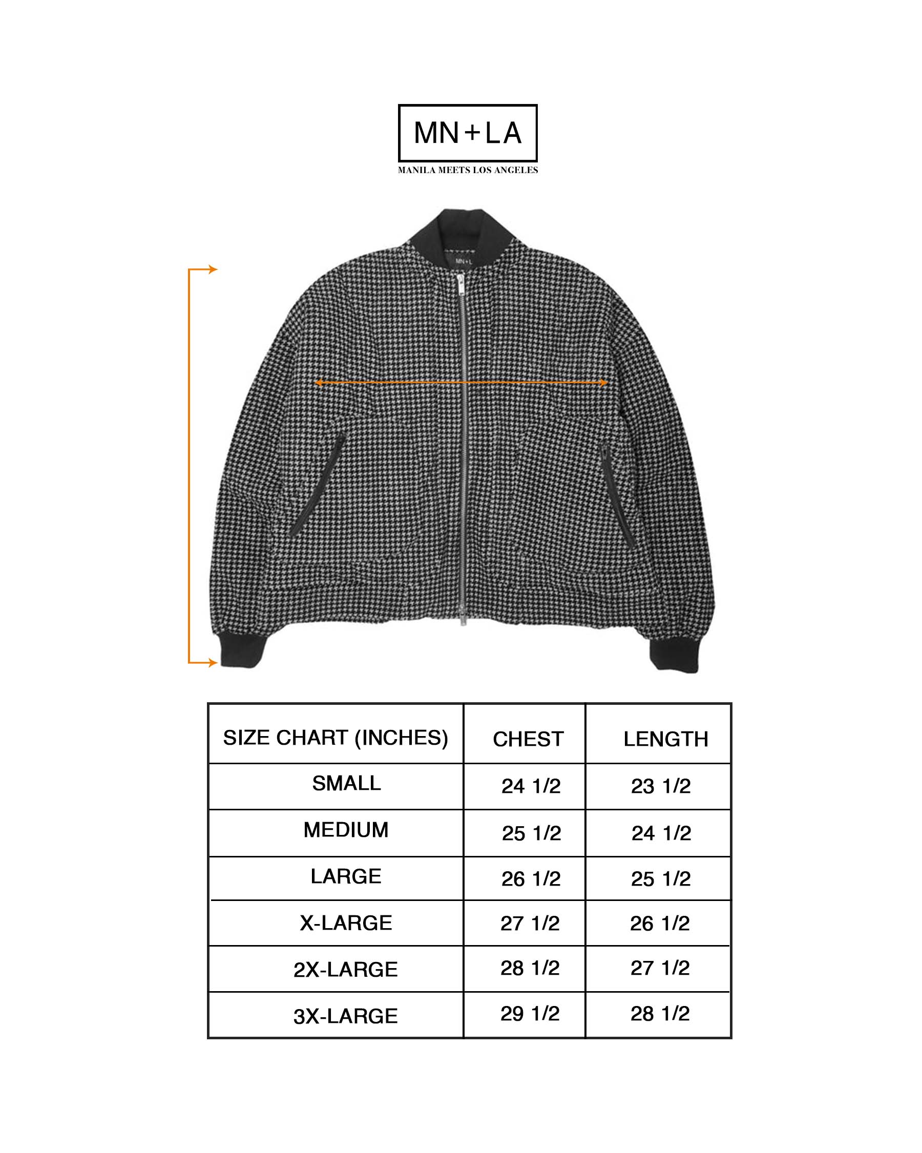 "FLOW" BOMBER JACKET IN HOUNDSTOOTH - Image 4
