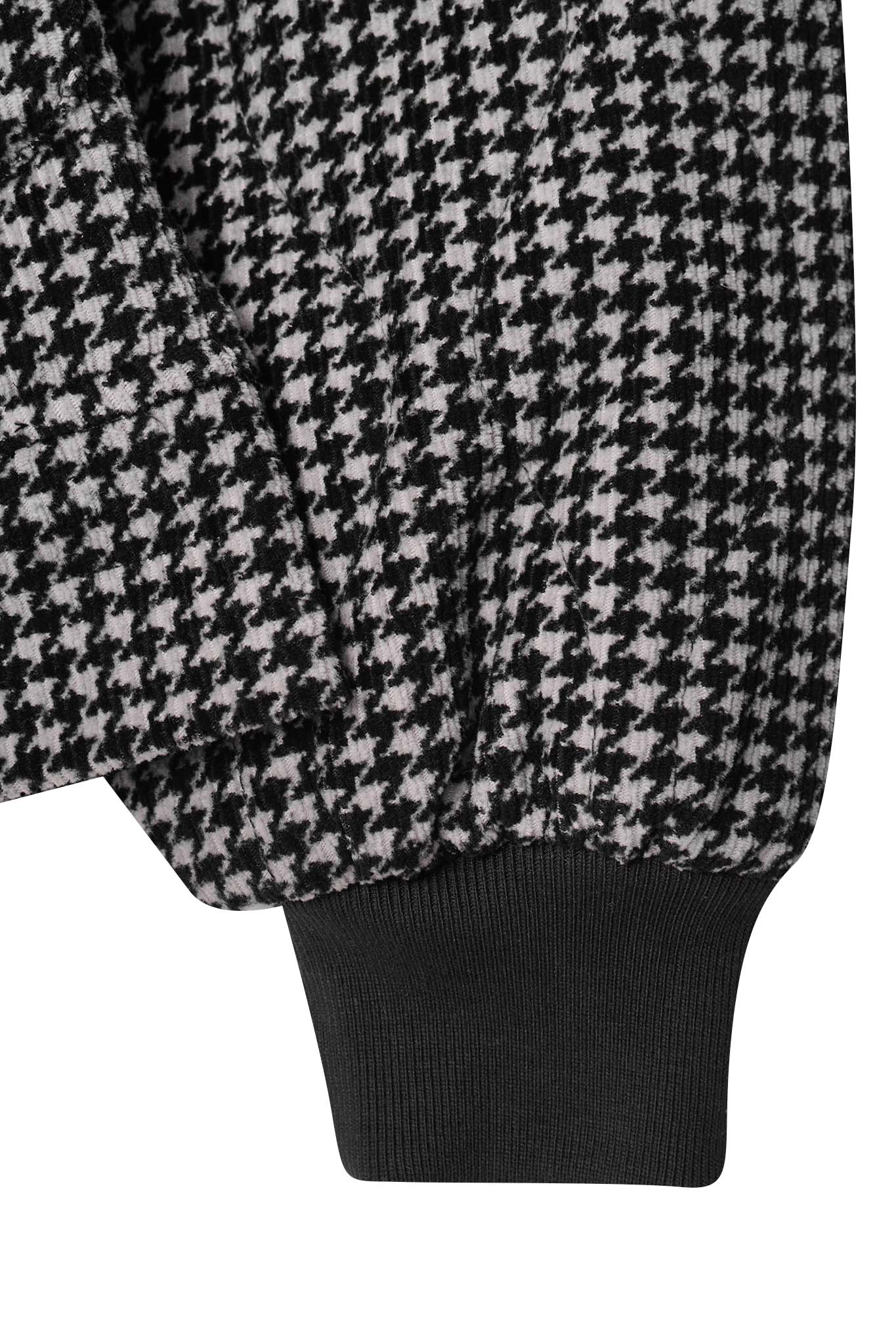 "FLOW" BOMBER JACKET IN HOUNDSTOOTH - Image 8