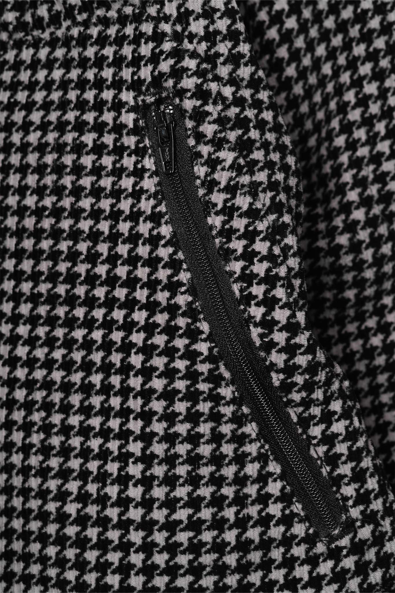 "FLOW" BOMBER JACKET IN HOUNDSTOOTH - Image 9