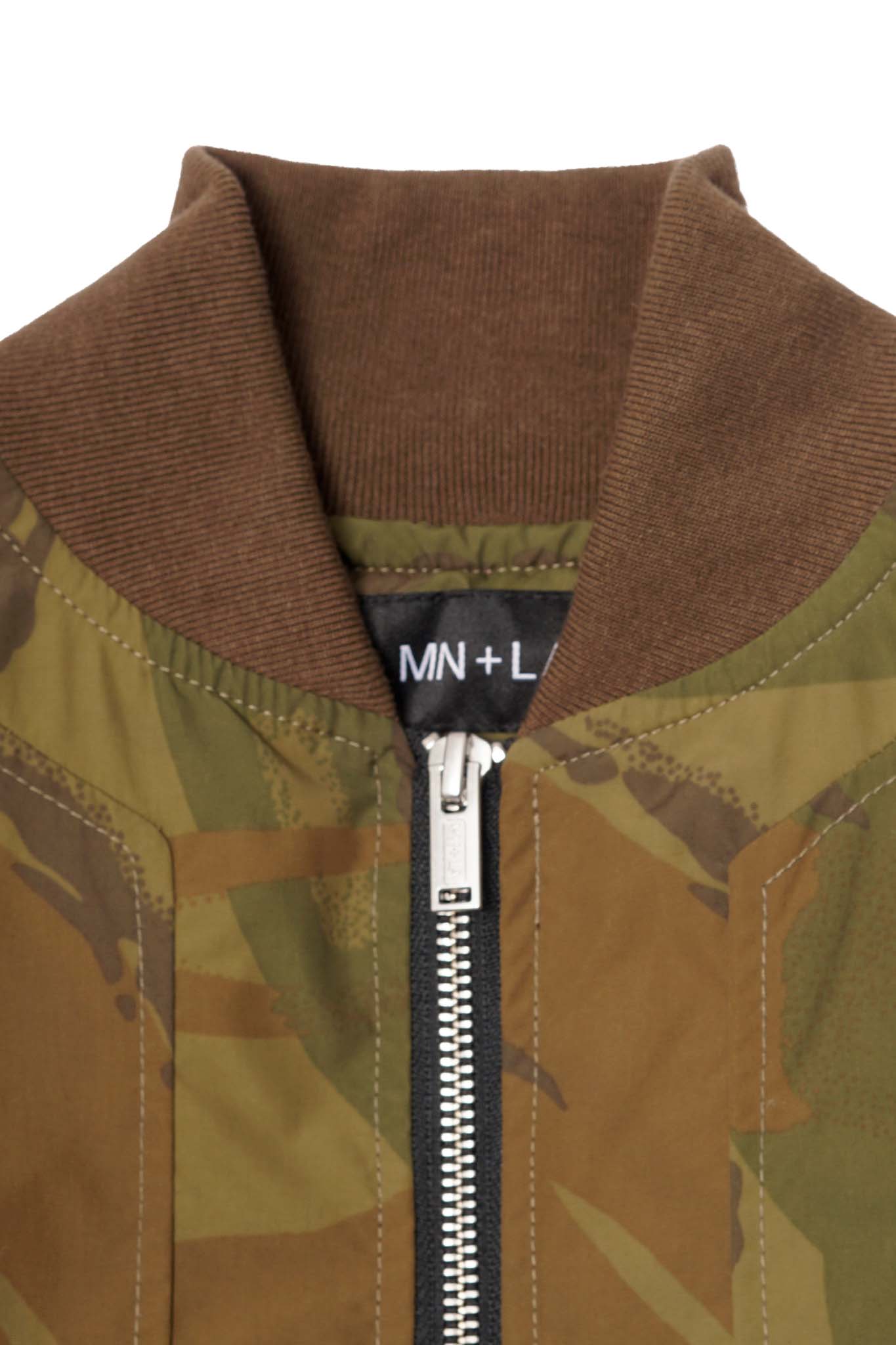 "FLOW" BOMBER JACKET IN JUNGLE CAMO - Image 3