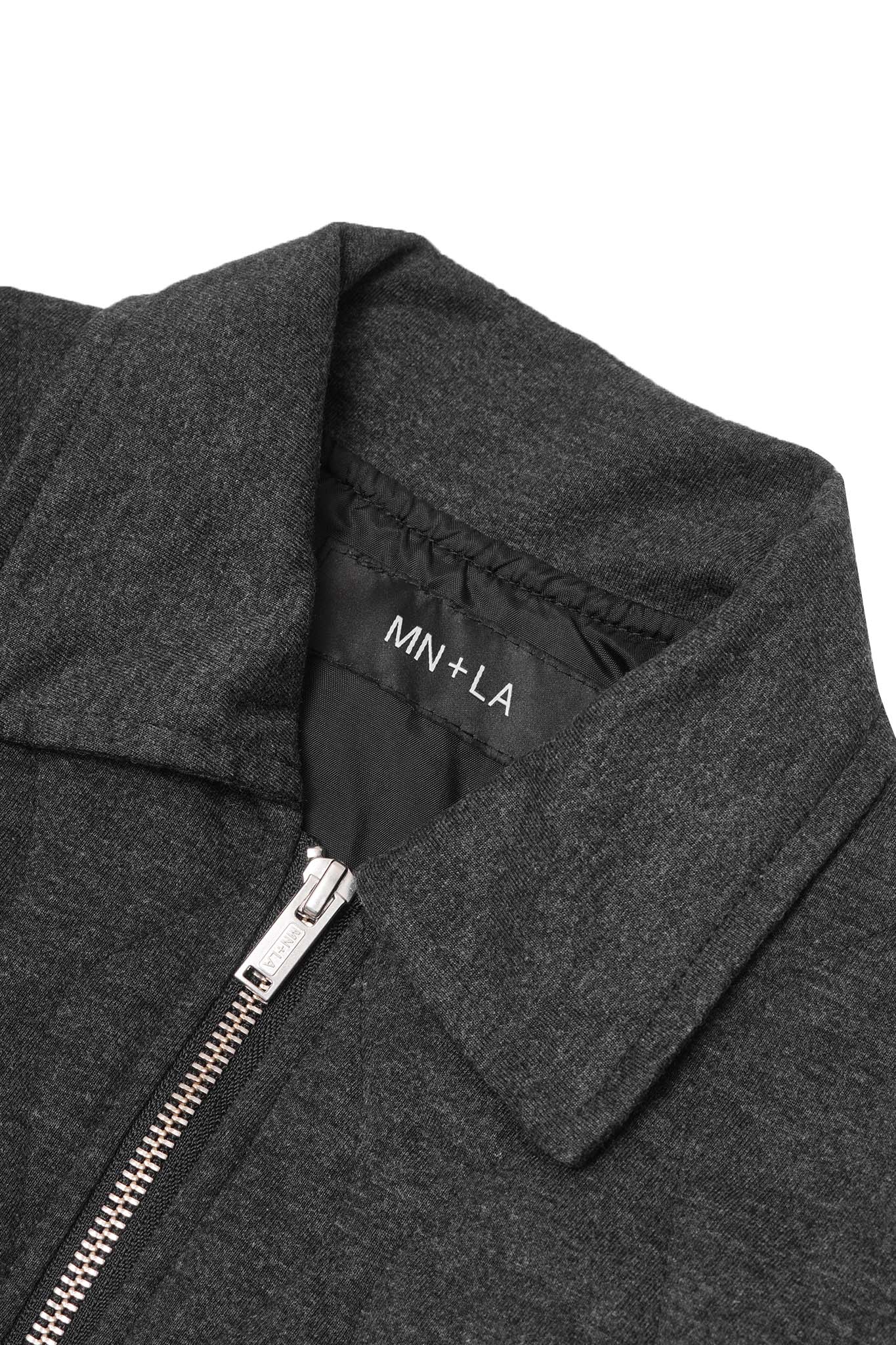 "FLOW" BOMBER JACKET IN MIDNIGHT HEATHER - Image 5