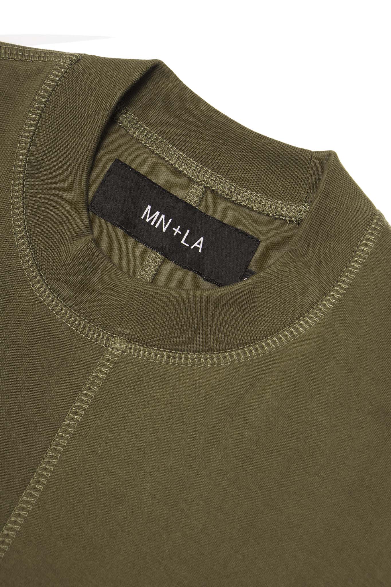 FORGED POCKET TEE IN OLIVE - Image 3