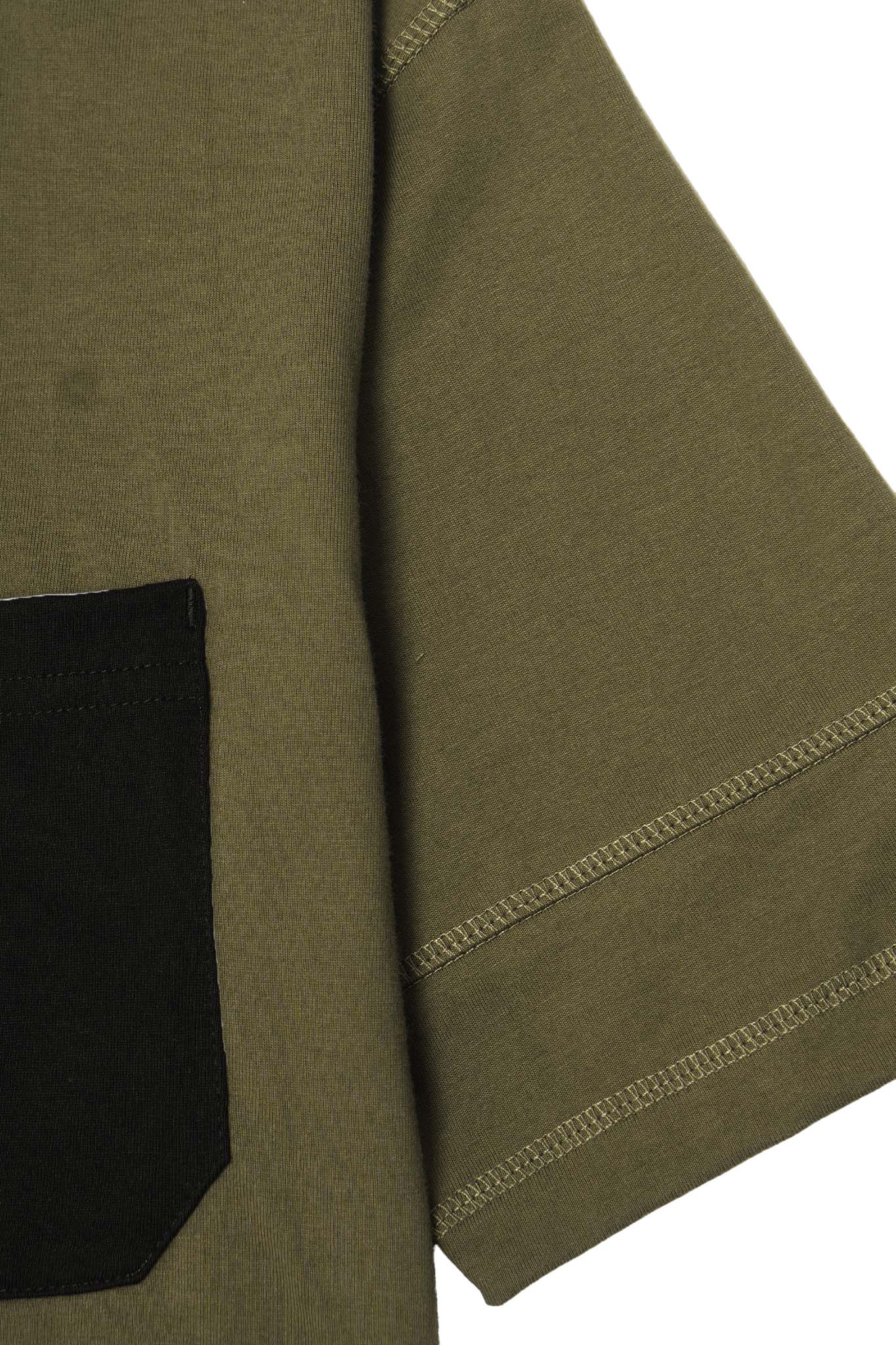 FORGED POCKET TEE IN OLIVE - Image 5