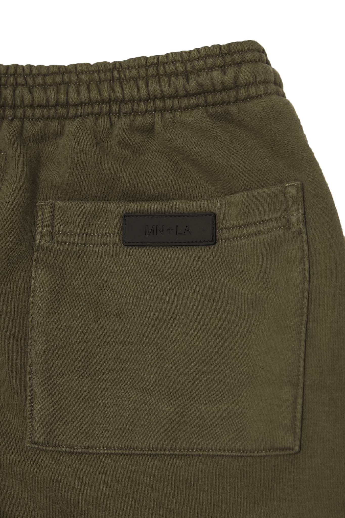 FRENCH TERRY BOOTCUT PANTS IN AGED OLIVE - Image 8
