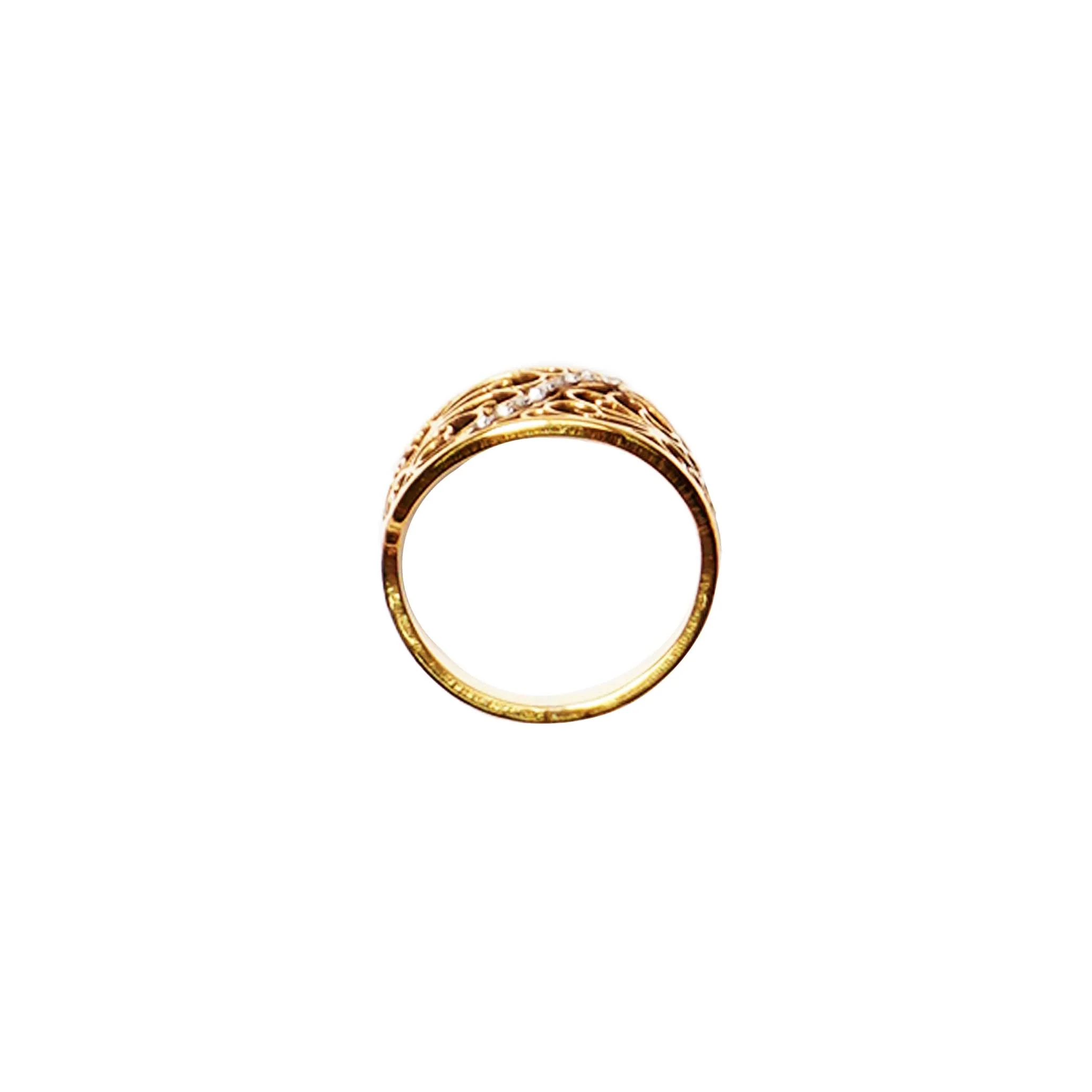 GLEAMSTONE ROOTS GOLD RING - Image 2