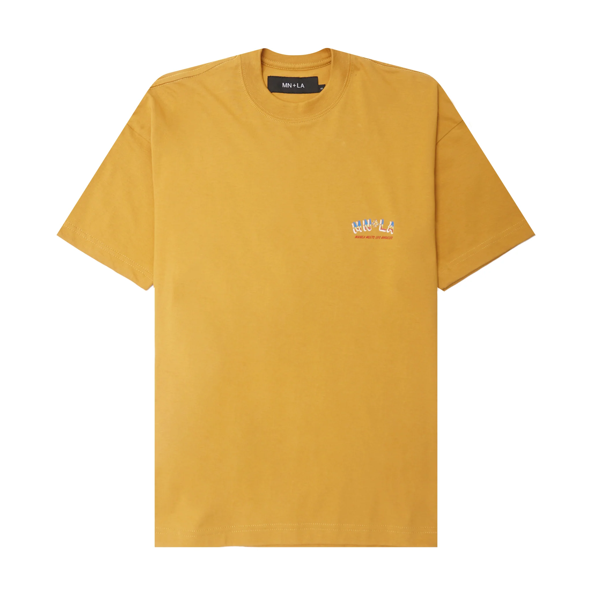 "GOLDEN COAST" TEE IN MUSTARD