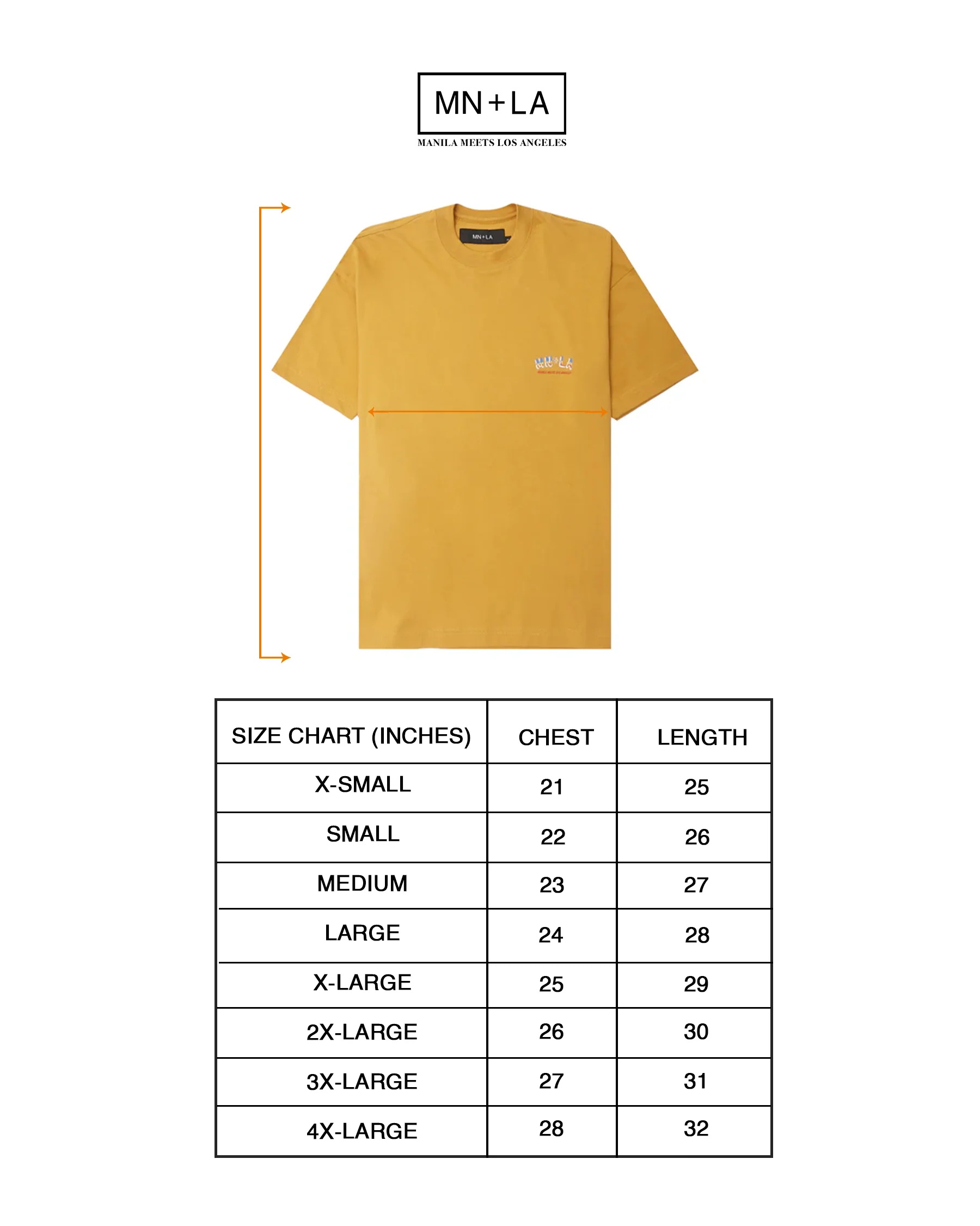 "GOLDEN COAST" TEE IN MUSTARD - Image 6