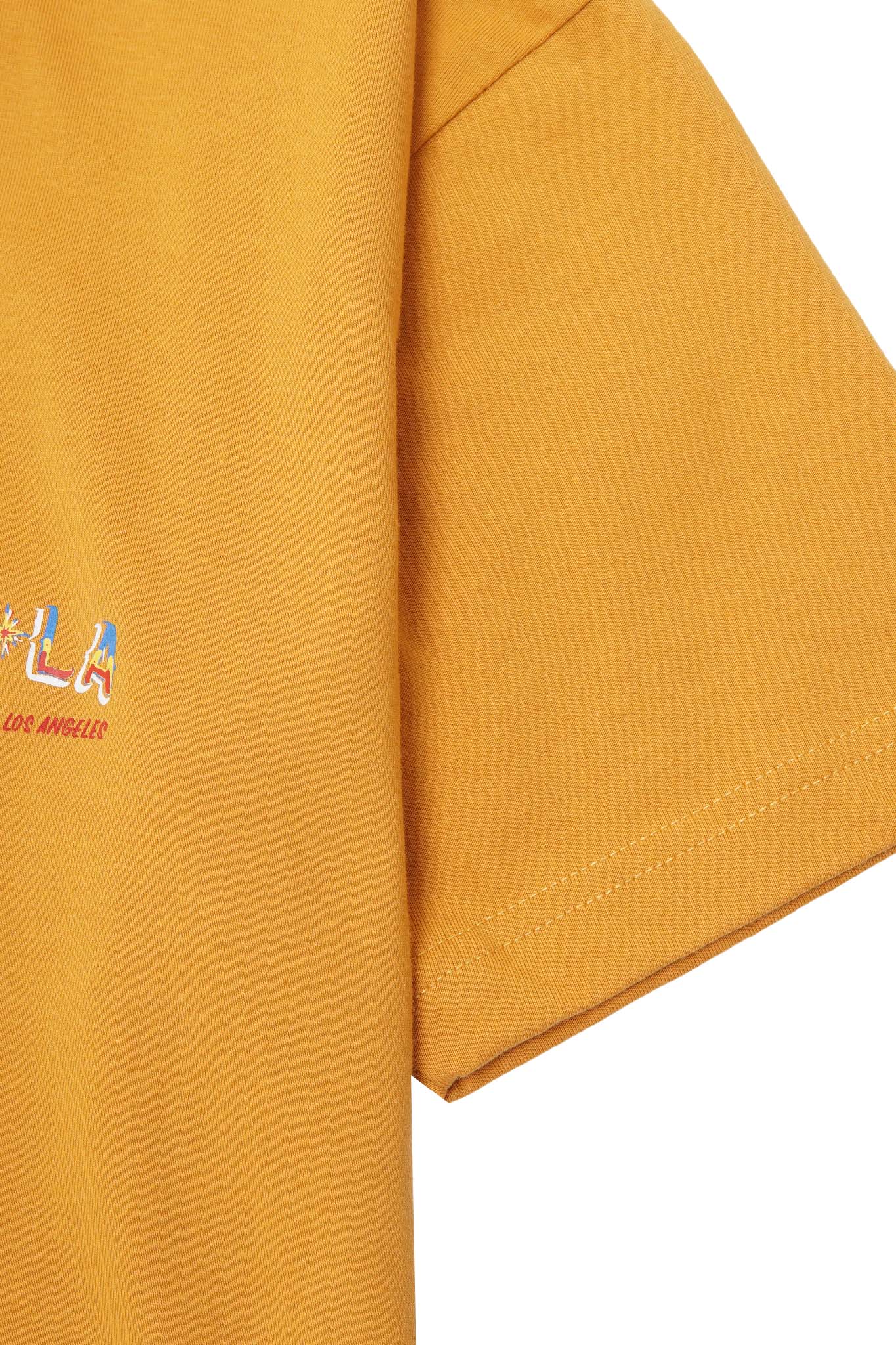 "GOLDEN COAST" TEE IN MUSTARD - Image 7