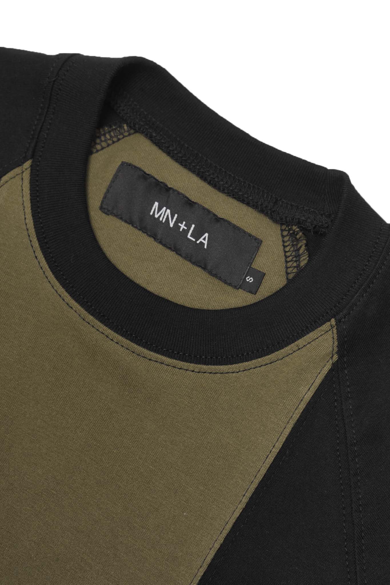 GRID TEE IN ANTHRACITE/OLIVE - Image 3
