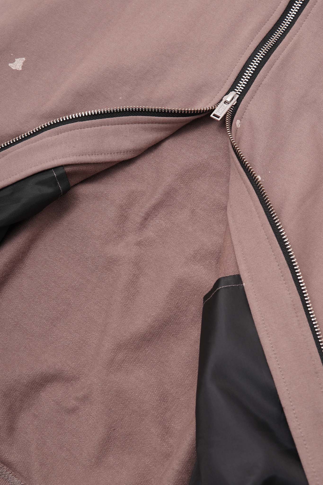 "HITTER" PAINTER'S ZIP HOODIE IN MAUVE - Image 11