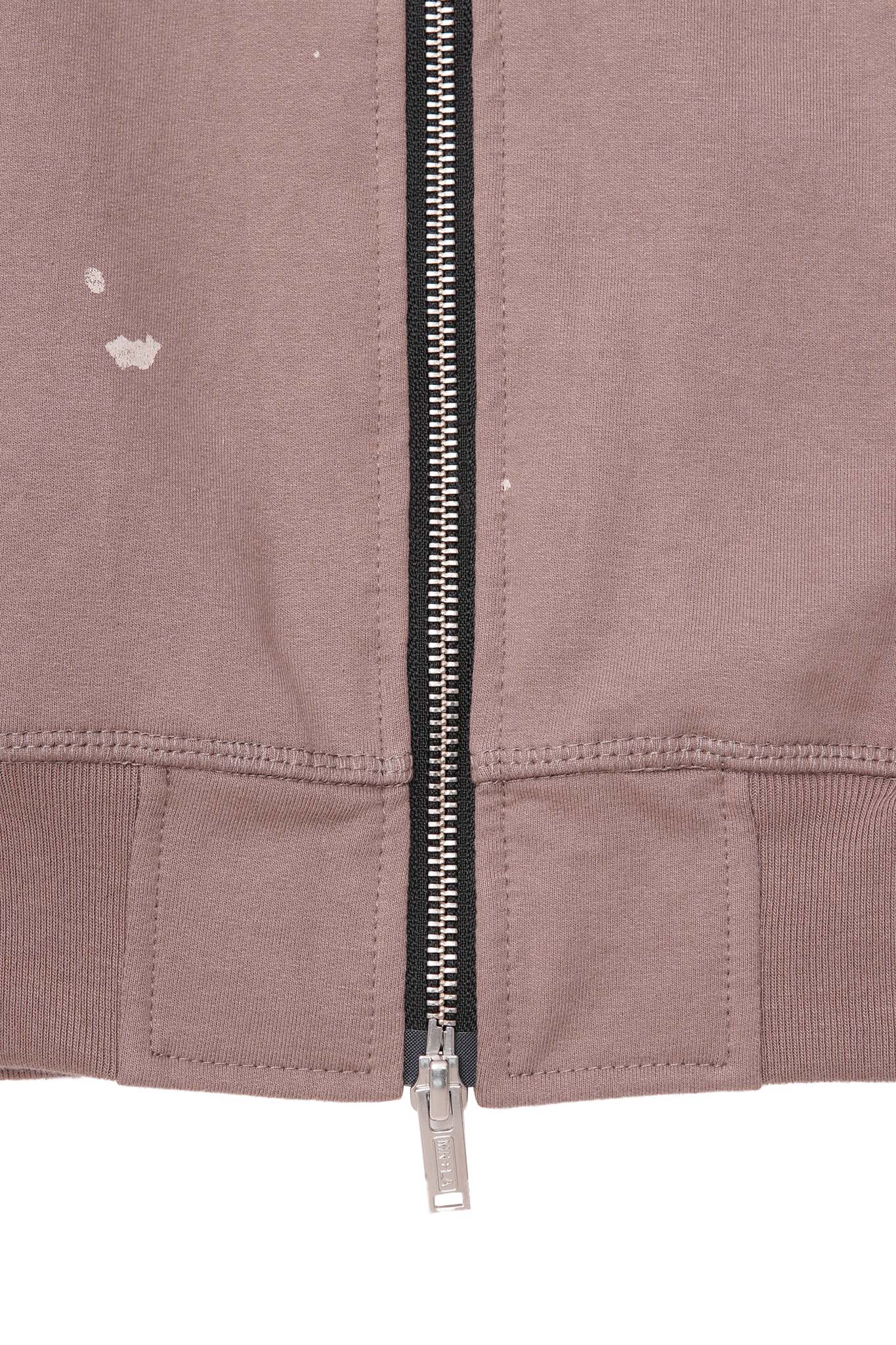 "HITTER" PAINTER'S ZIP HOODIE IN MAUVE - Image 12