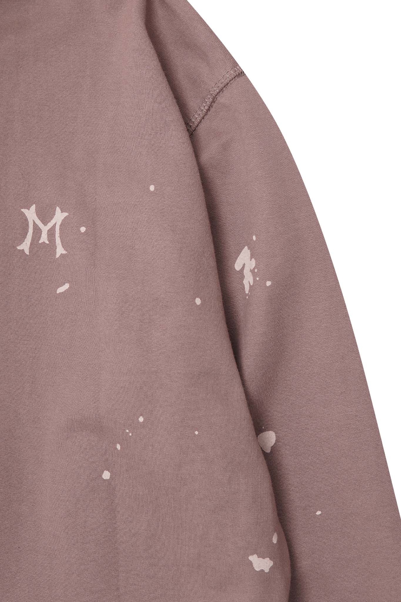"HITTER" PAINTER'S ZIP HOODIE IN MAUVE - Image 8