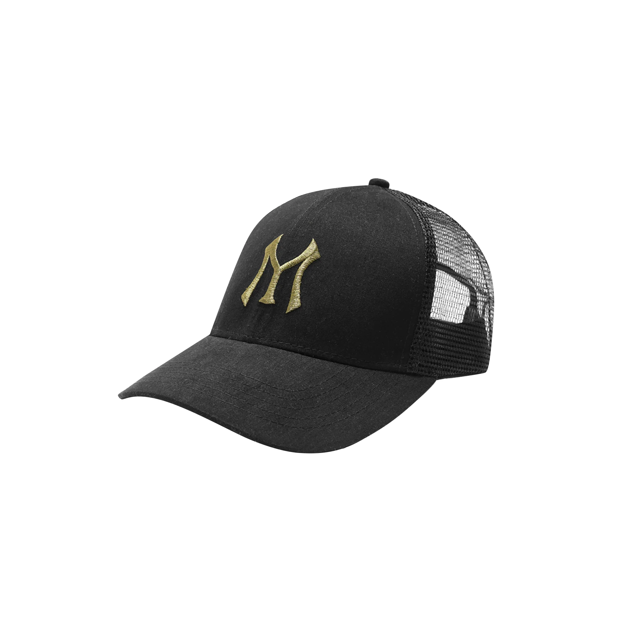 "HITTER" TRUCKER HAT IN ANTHRACITE/OLIVE - Image 2