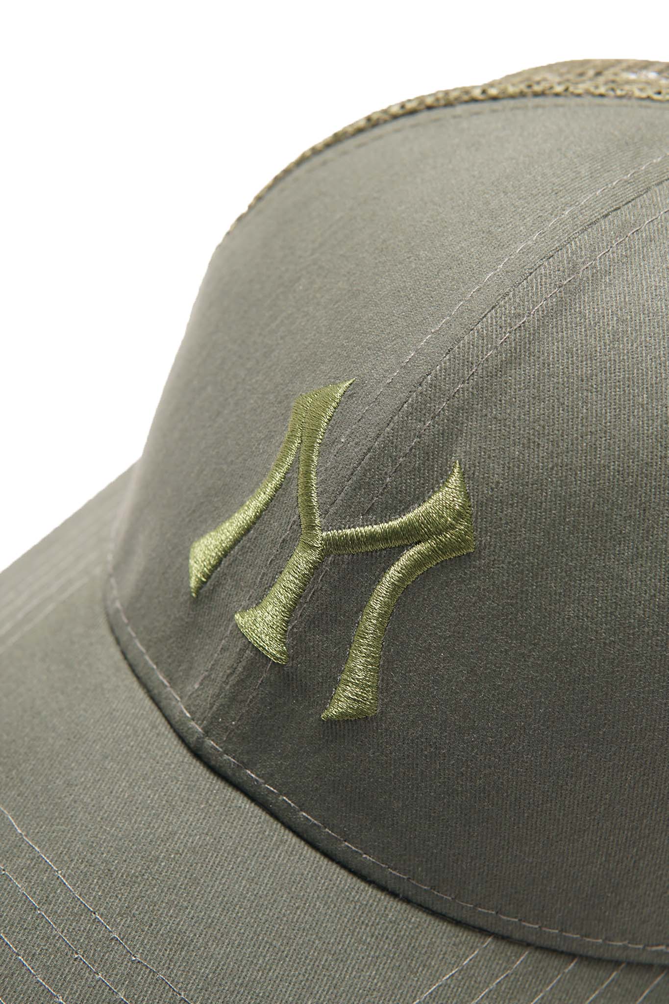 "HITTER" TRUCKER HAT IN OLIVE - Image 4
