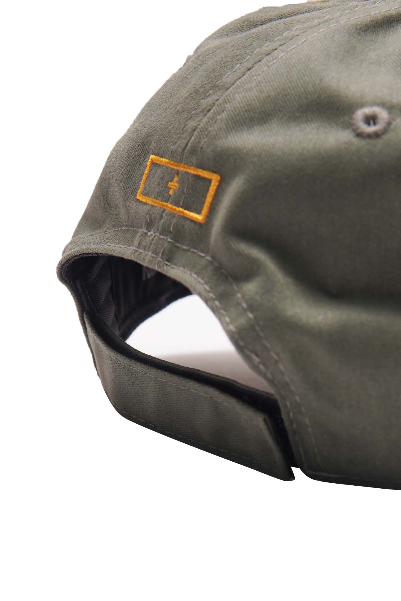 "HITTER" V3 6 PANEL HAT IN OLIVE/CANARY - Image 11