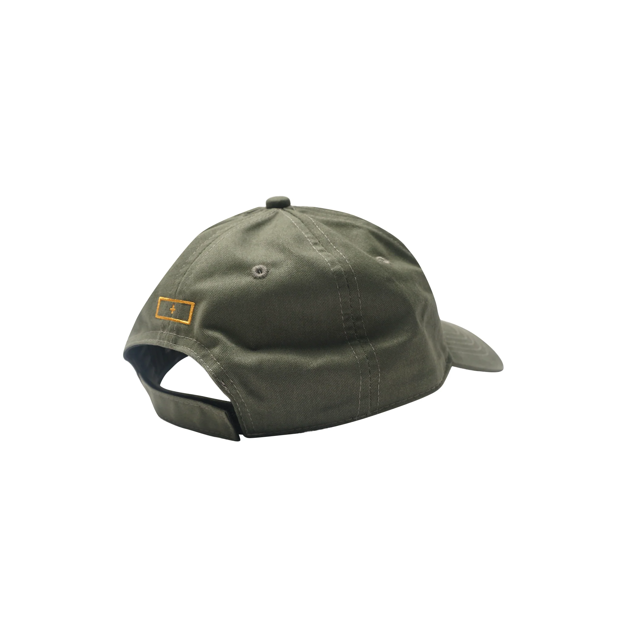 "HITTER" V3 6 PANEL HAT IN OLIVE/CANARY - Image 3