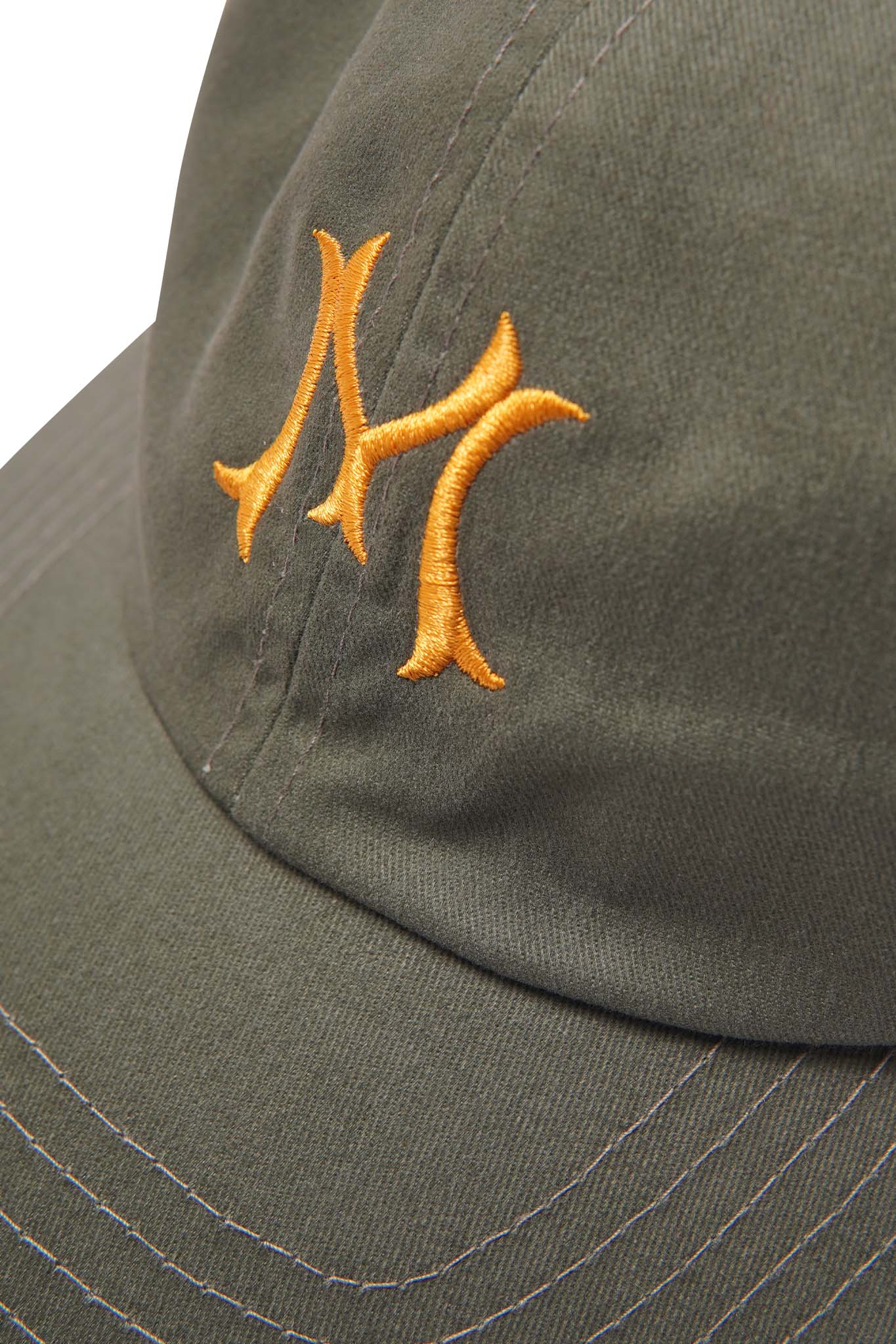 "HITTER" V3 6 PANEL HAT IN OLIVE/CANARY - Image 8