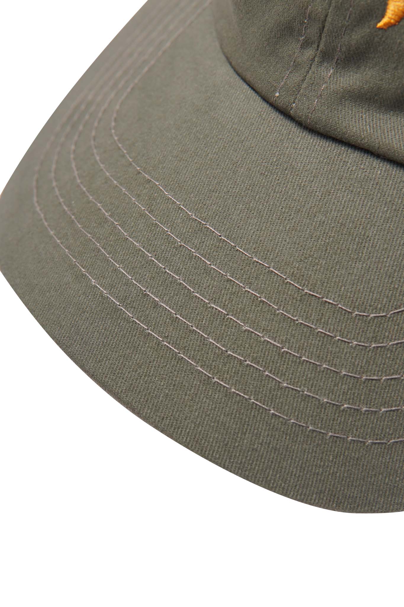 "HITTER" V3 6 PANEL HAT IN OLIVE/CANARY - Image 9