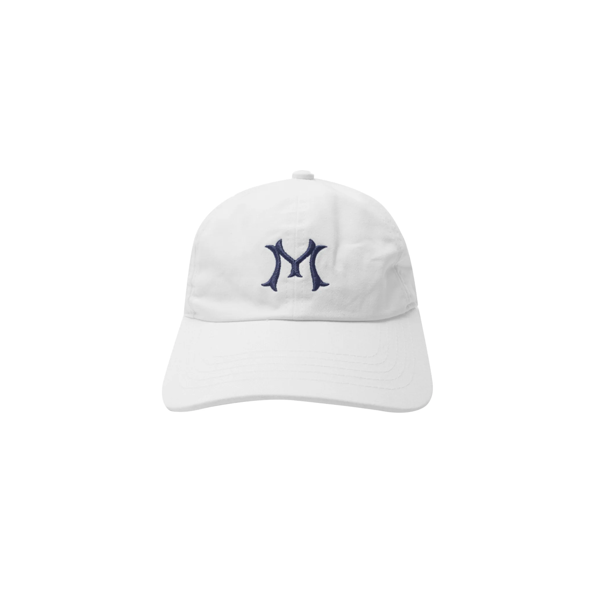 "HITTER" V3 6 PANEL HAT IN WHITE/NAVY