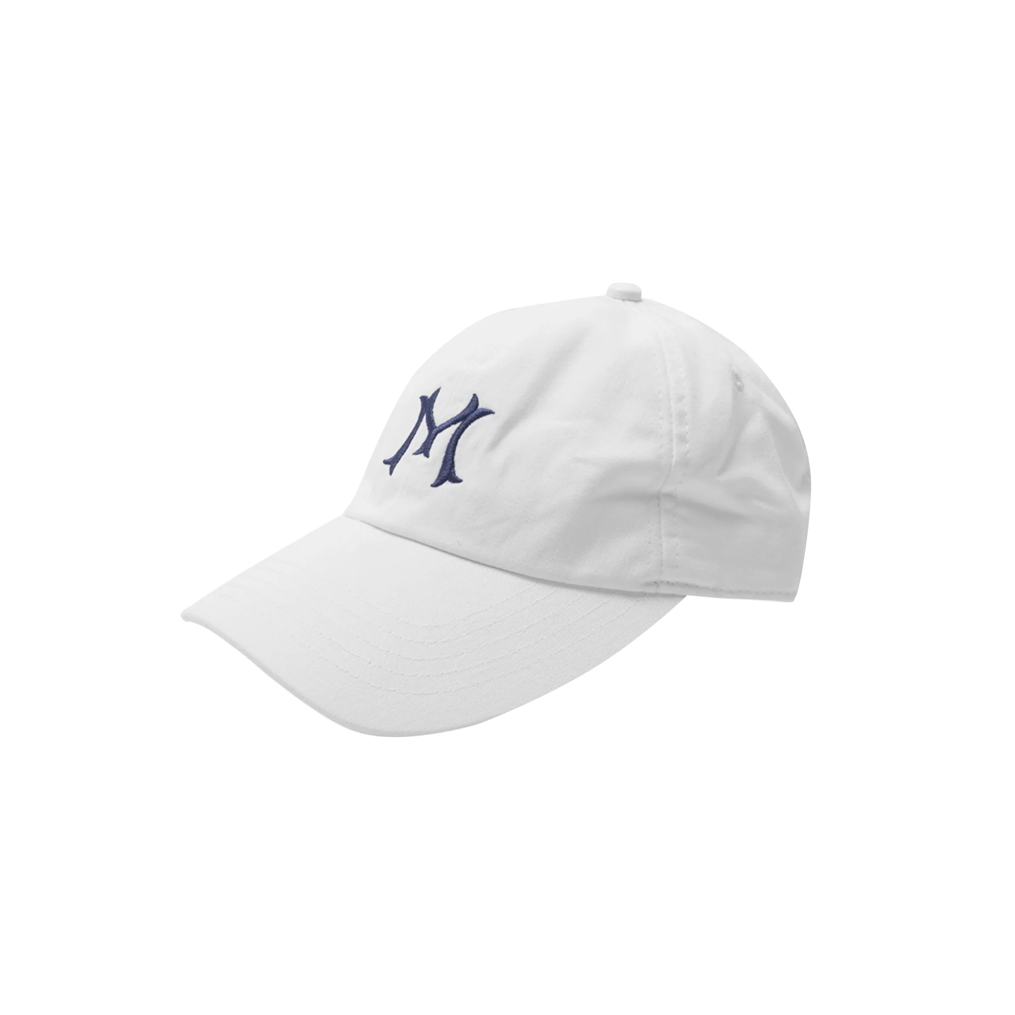 "HITTER" V3 6 PANEL HAT IN WHITE/NAVY - Image 4