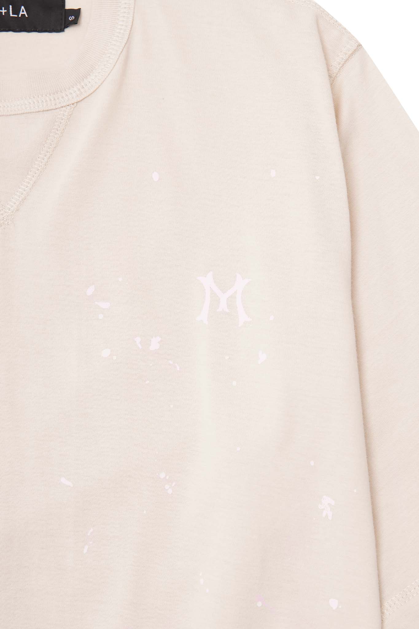 "HITTER" V3 MILITIA MOCK NECK LITE TEE IN POWDER PINK - Image 6