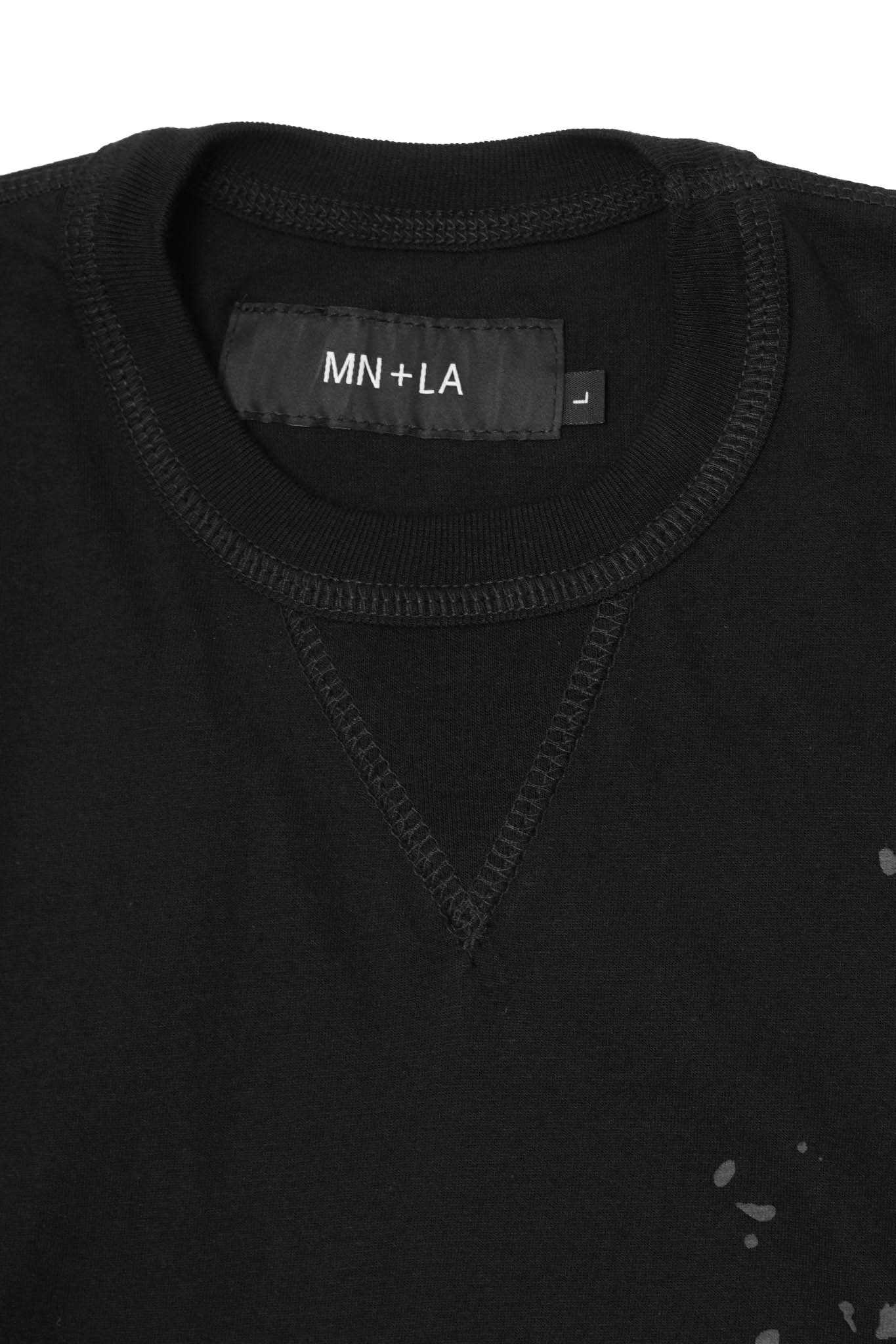 "HITTER" V3 MILITIA MOCK NECK LITE TEE IN RAVEN - Image 3