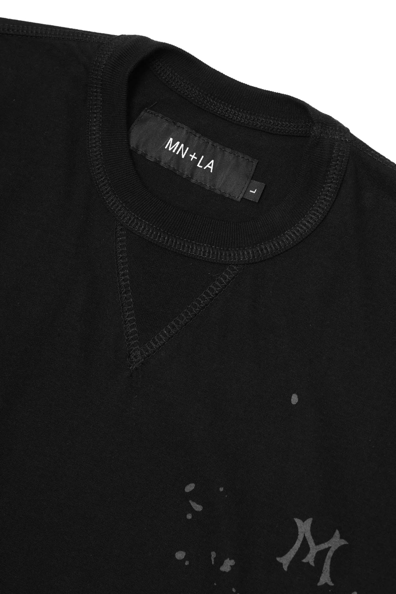 "HITTER" V3 MILITIA MOCK NECK LITE TEE IN RAVEN - Image 5