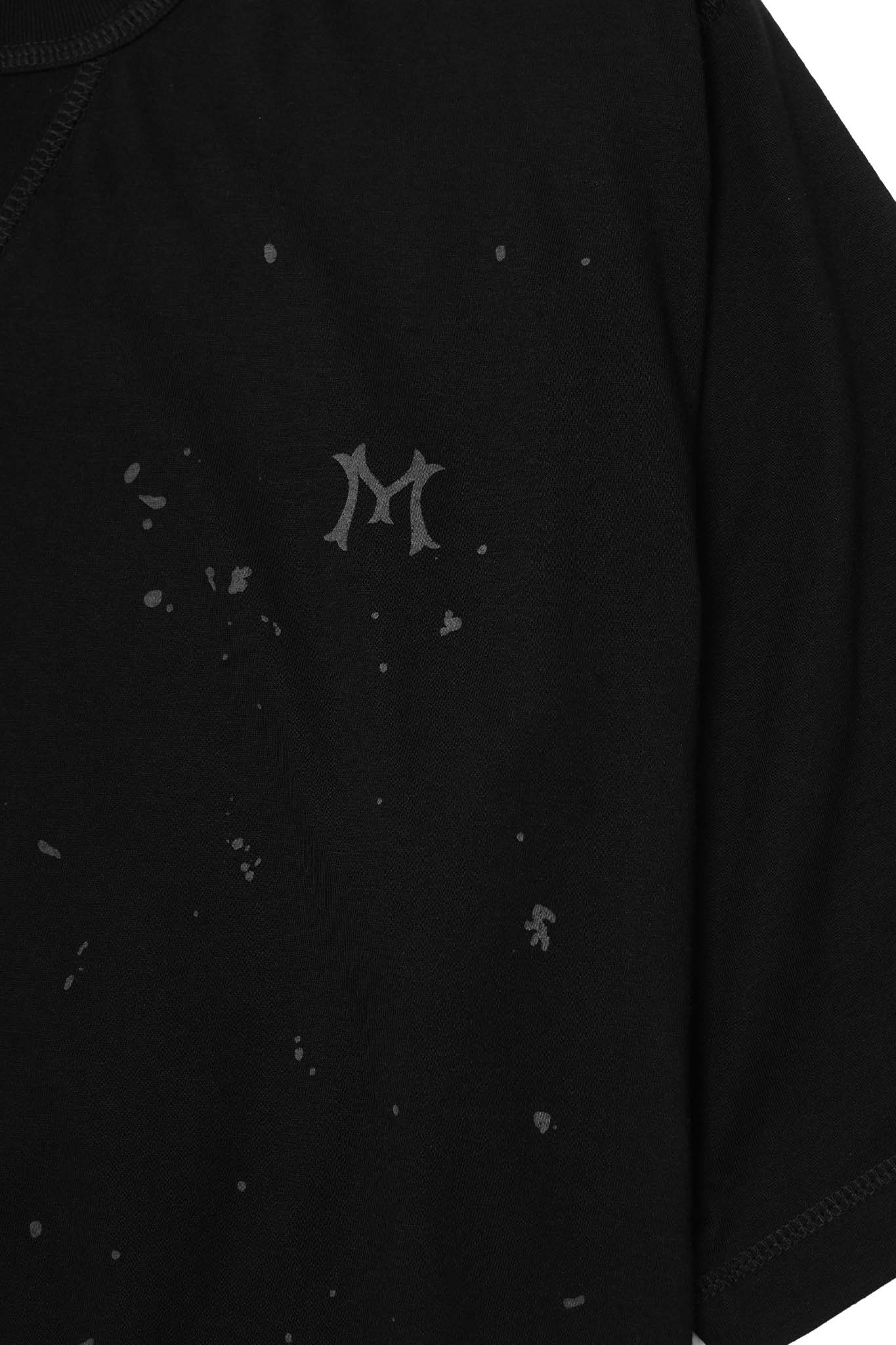 "HITTER" V3 MILITIA MOCK NECK LITE TEE IN RAVEN - Image 6