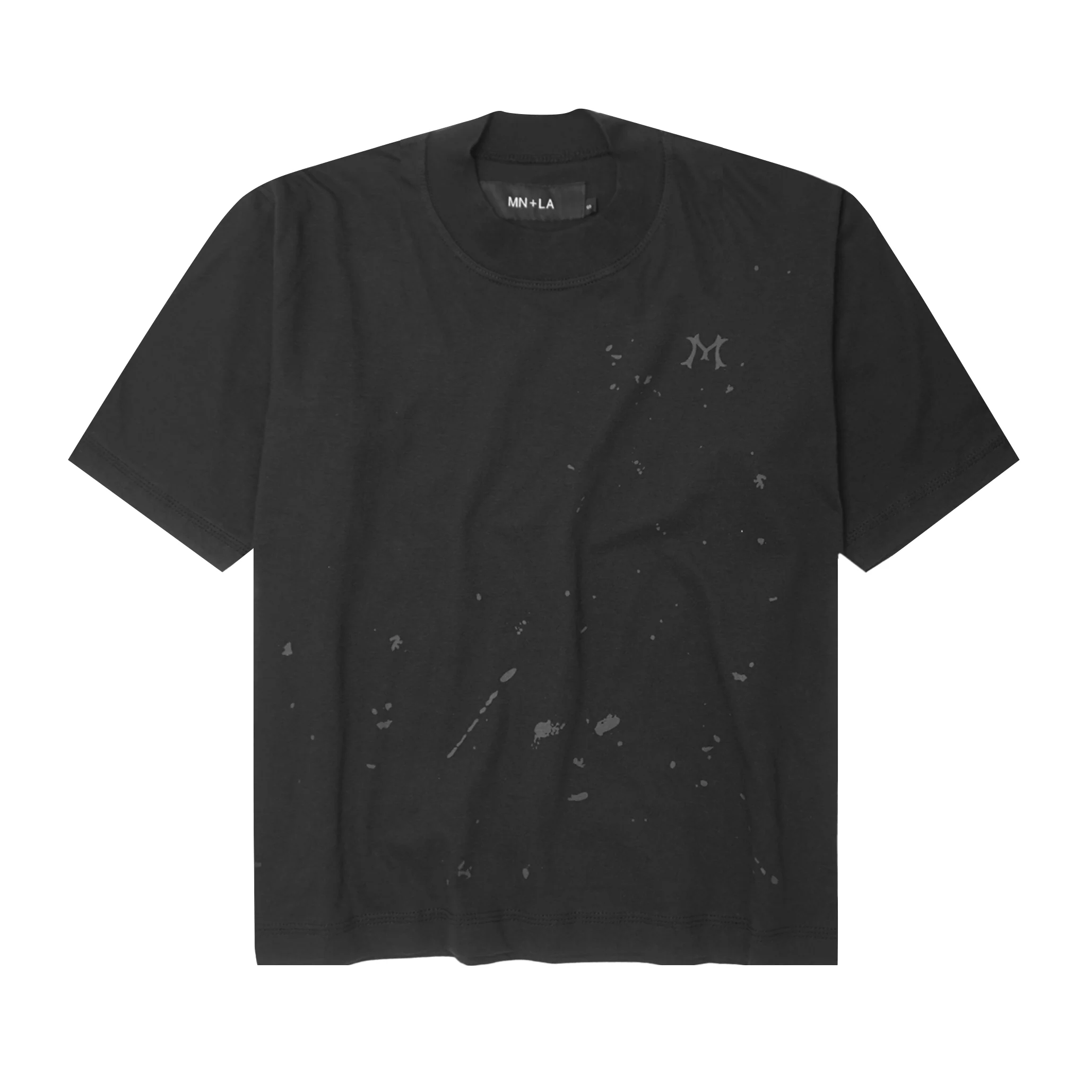 "HITTER" V3 MOCK NECK LITE TEE IN CAVIAR - Image 2