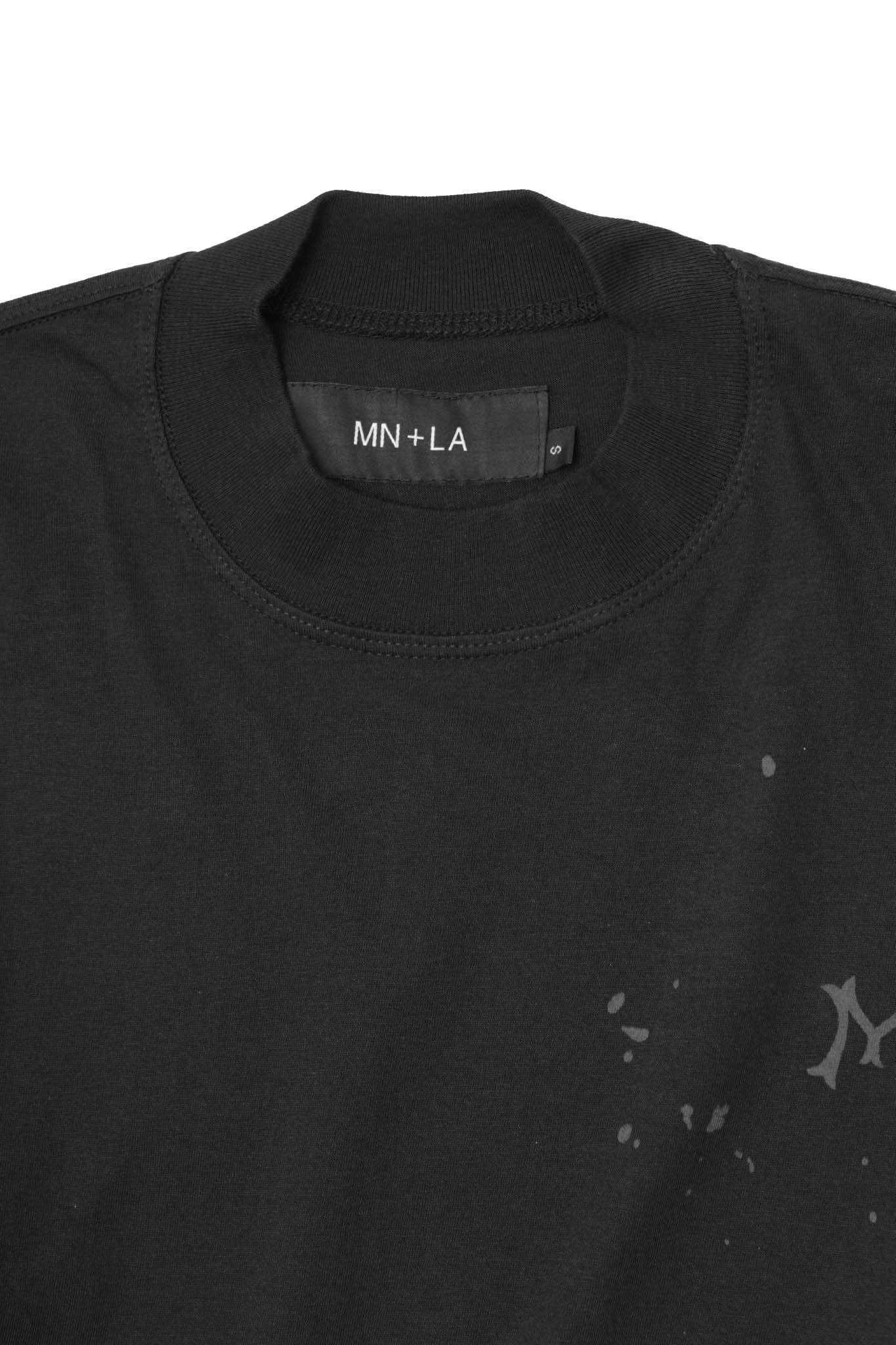 "HITTER" V3 MOCK NECK LITE TEE IN CAVIAR - Image 4
